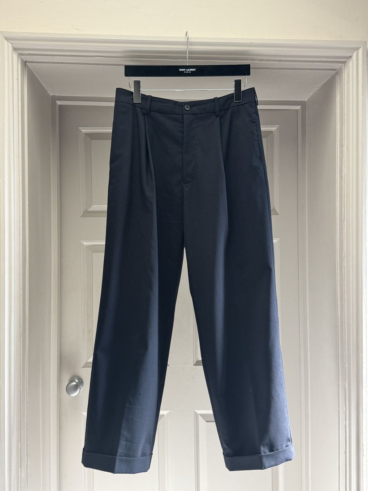 The Row The Row Mens Keenan Dark Blue Trousers size US 30 (fits 32) Size US 30 / EU 46 - 1 Thumbnail