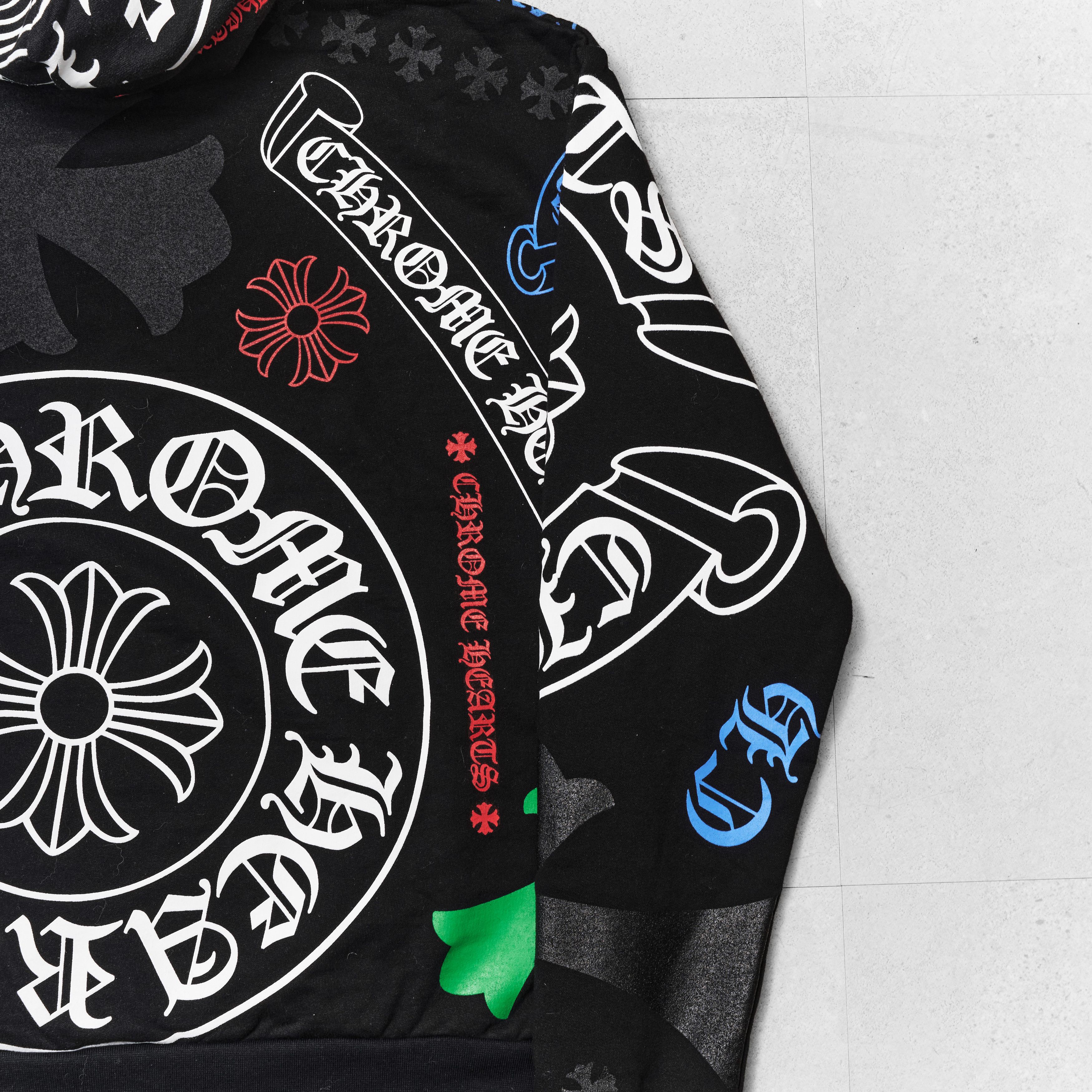Chrome Hearts CHROME HEARTS Stencil Hoodie BLACK Size US S / EU 44-46 / 1 - 7 Thumbnail
