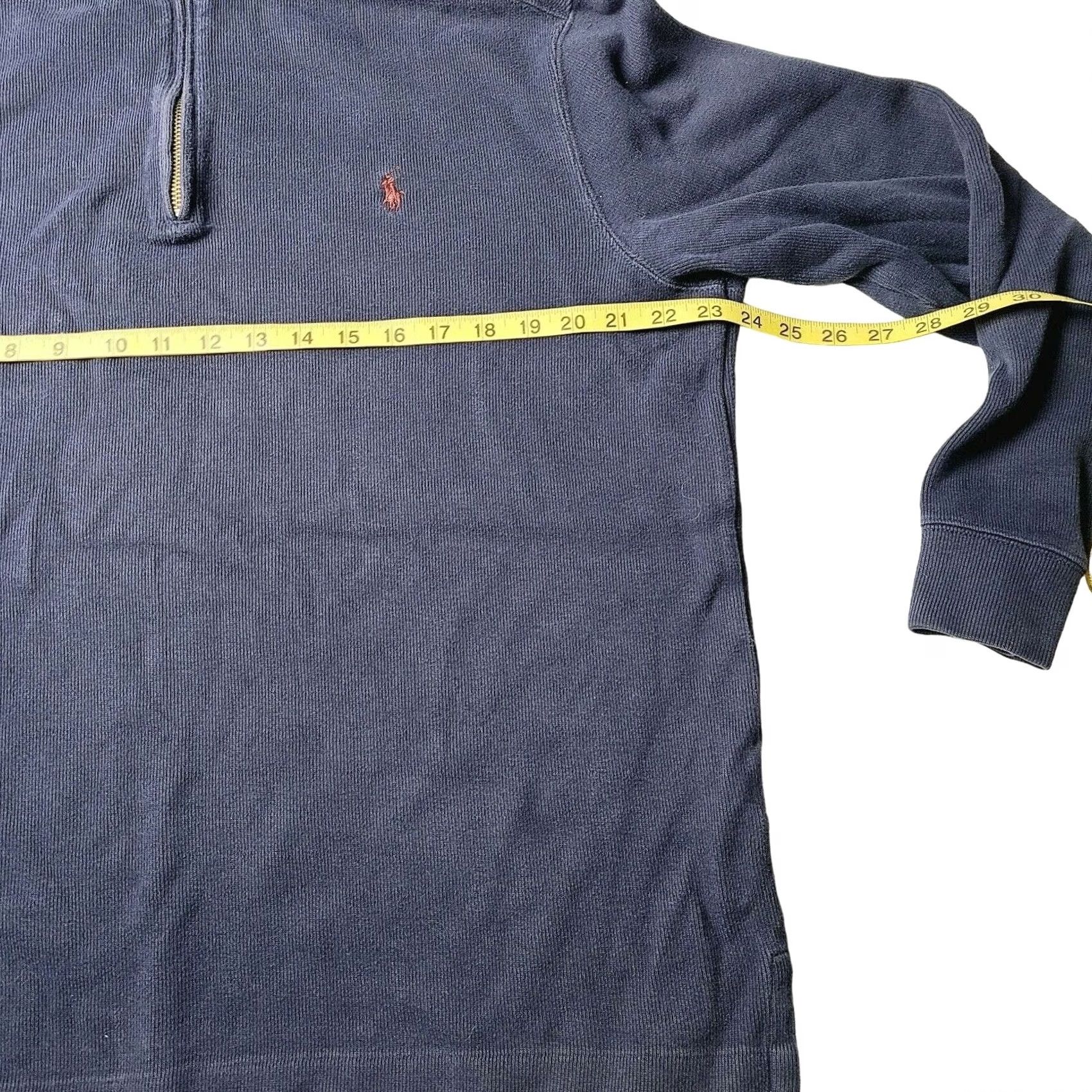 Polo Ralph Lauren Polo Ralph Lauren Sweater Mens Large Navy 1/4 Zip Pullover Dark Blue Knit Mock Neck Logo Pony Size US L / EU 52-54 / 3 - 3 Thumbnail