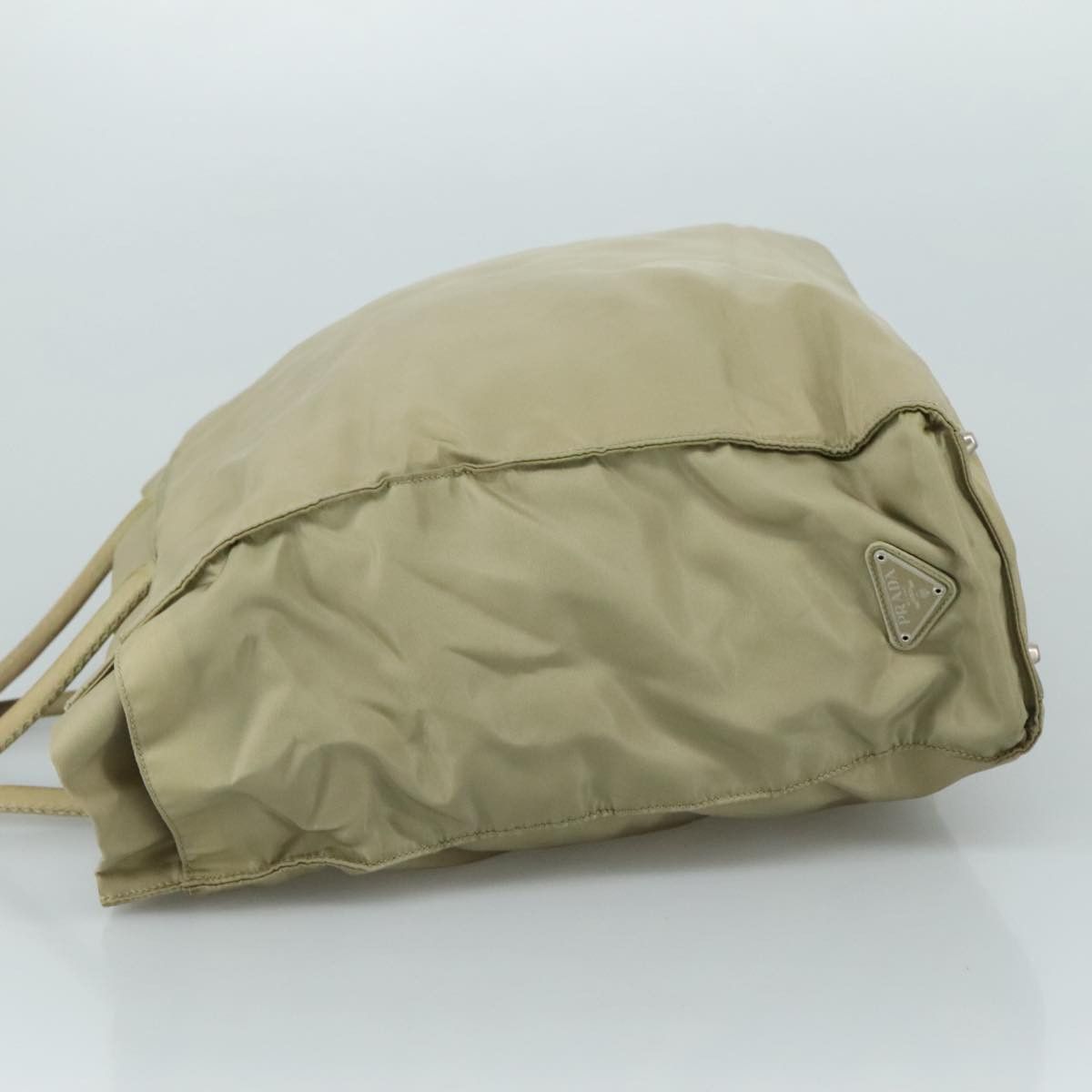 Prada PRADA Tote Bag Nylon Beige Silver Size ONE SIZE - 5 Thumbnail