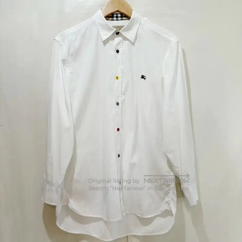 Burberry Burberry Long Sleeve White Cotton Shirt. Size US M / EU 48-50 / 2 - 1 Thumbnail