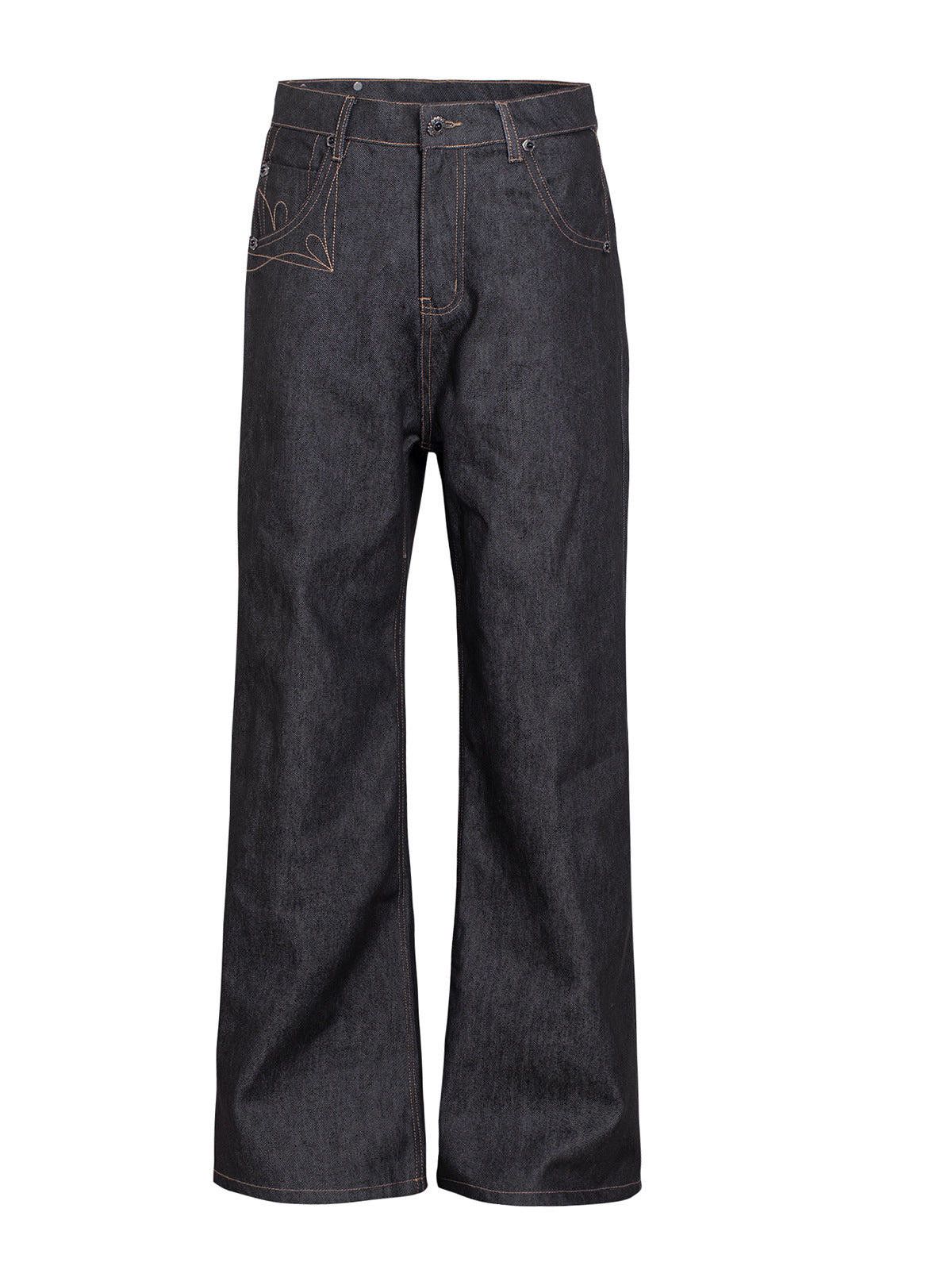 Jean 13.5oz Red-Ear A-Line Wide-Leg Raw Selvedge Denim Size US 33 - 4 Thumbnail
