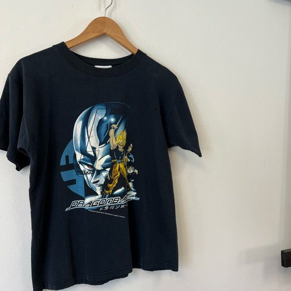 image of Band Tees x Vintage 2000 Dragon Ball Z Vintage Tee in Bleu, Women's (Size Small)