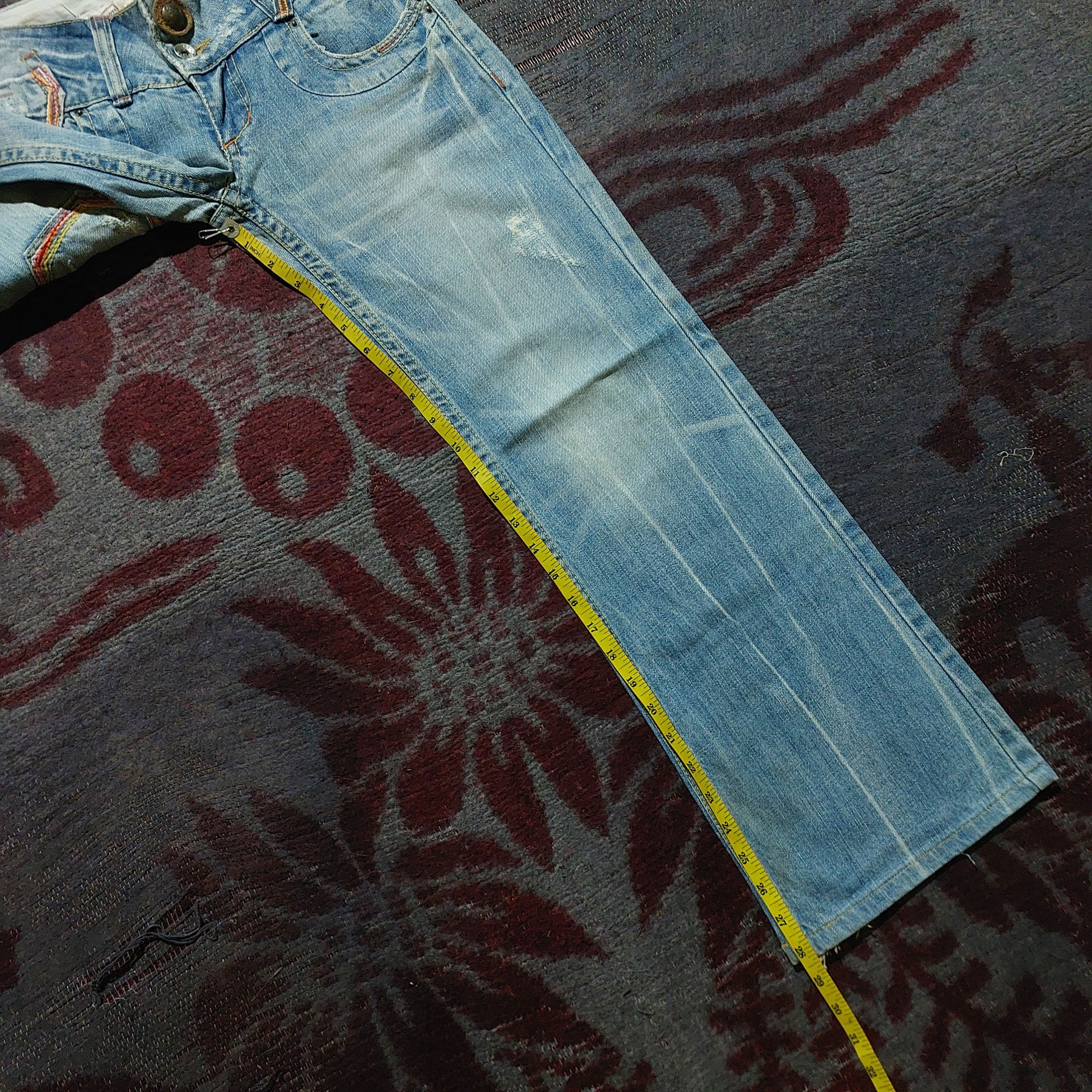 Tornado Mart Red pepper japan light blue washed flare denim Size US 28 / EU 44 - 16 Thumbnail