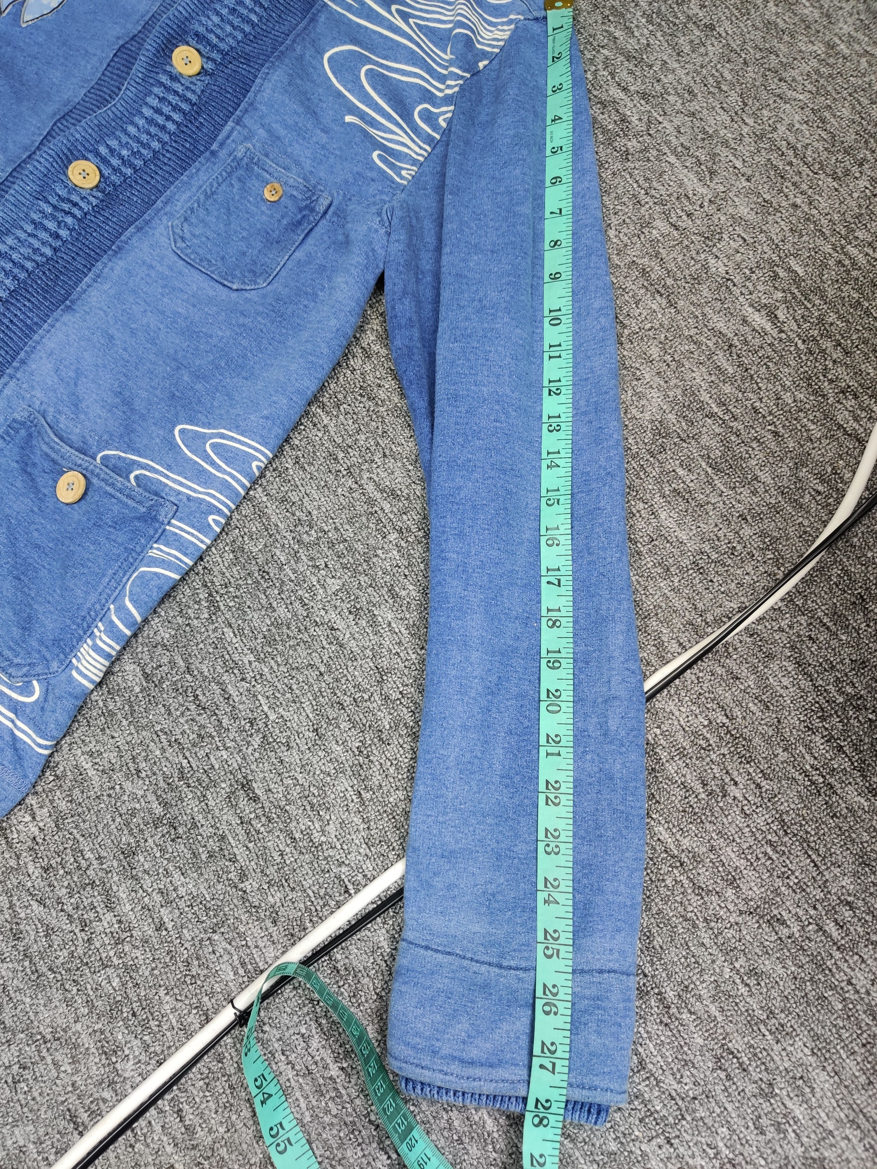 Japanese Brand Oriental Brand Nishiki Cherry Blossom Denim Button Jacket Size US M / EU 48-50 / 2 - 16 Thumbnail