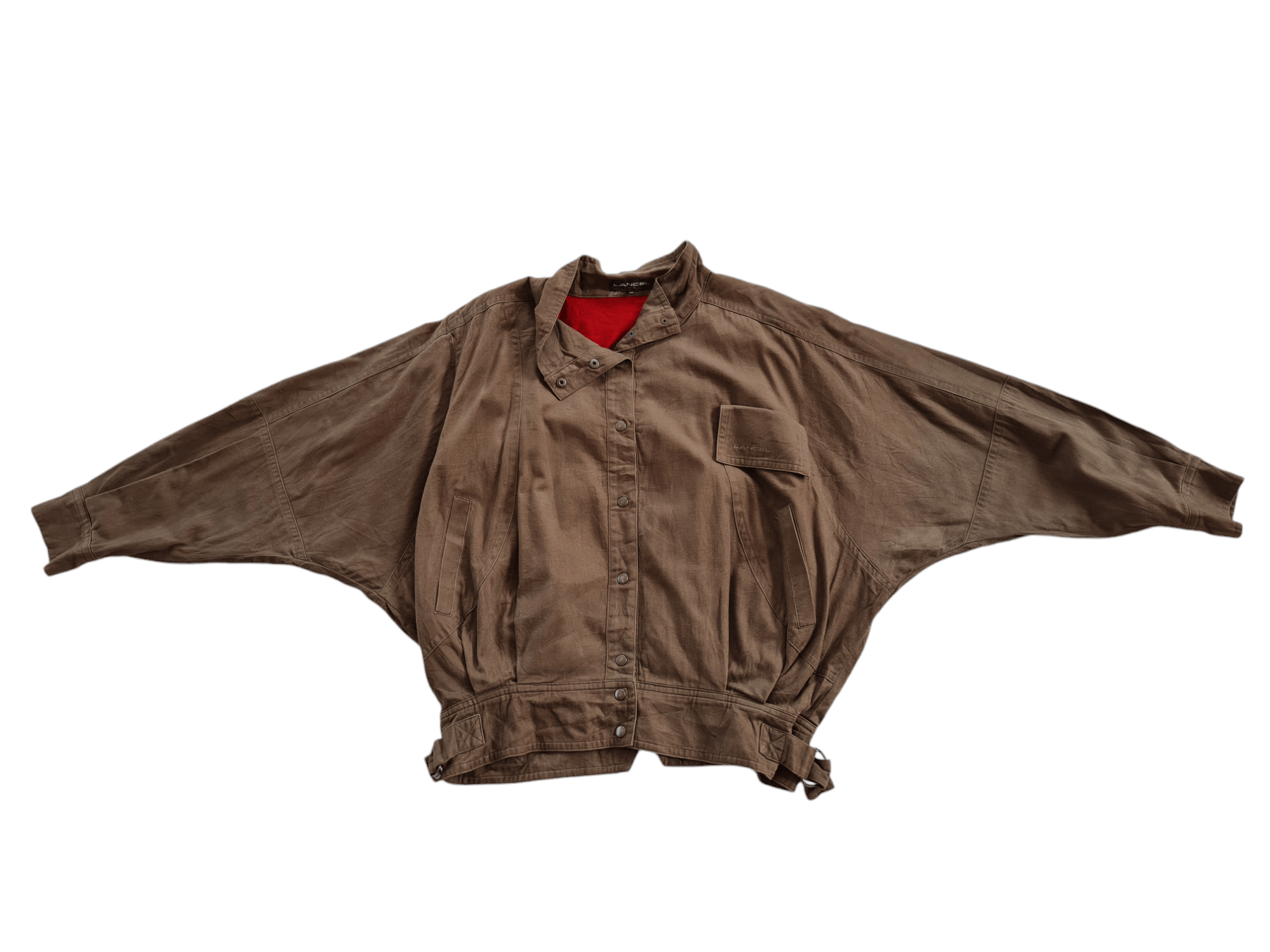 Lancel × Vintage ✅️Vintage Lancel Bomber Jacket Button Up Size US XL / EU 56 / 4 - 4 Thumbnail