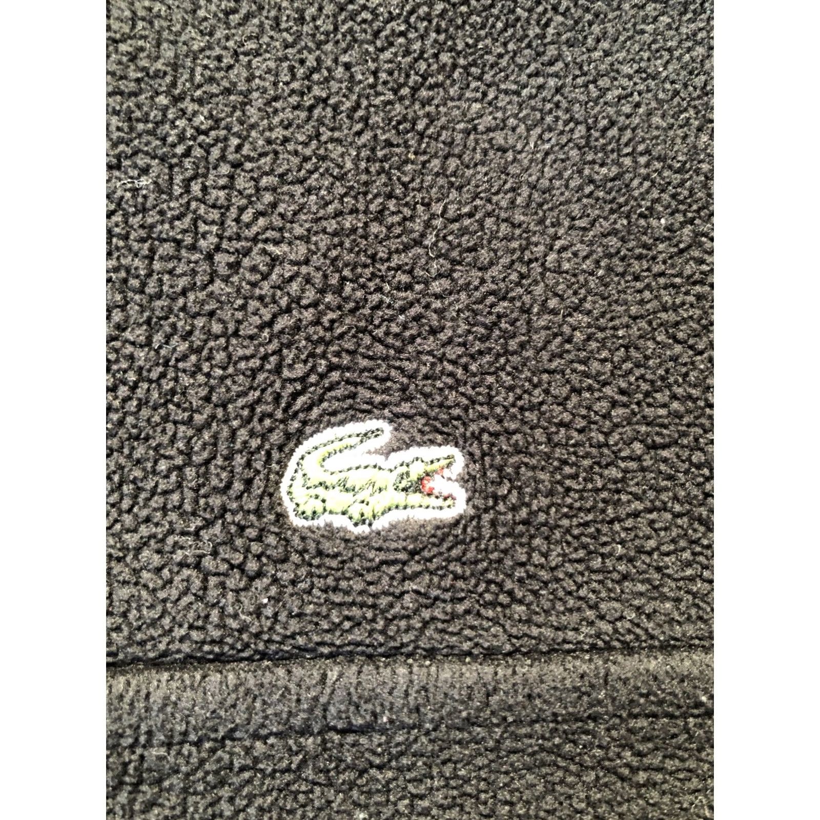 Lacoste Lacoste Full Zip Fleece Jacket Womens Size 36 Black Long Sleeve Zip Logo Corded Classic Casual Size XS / US 0-2 / IT 36-38 - 7 Thumbnail