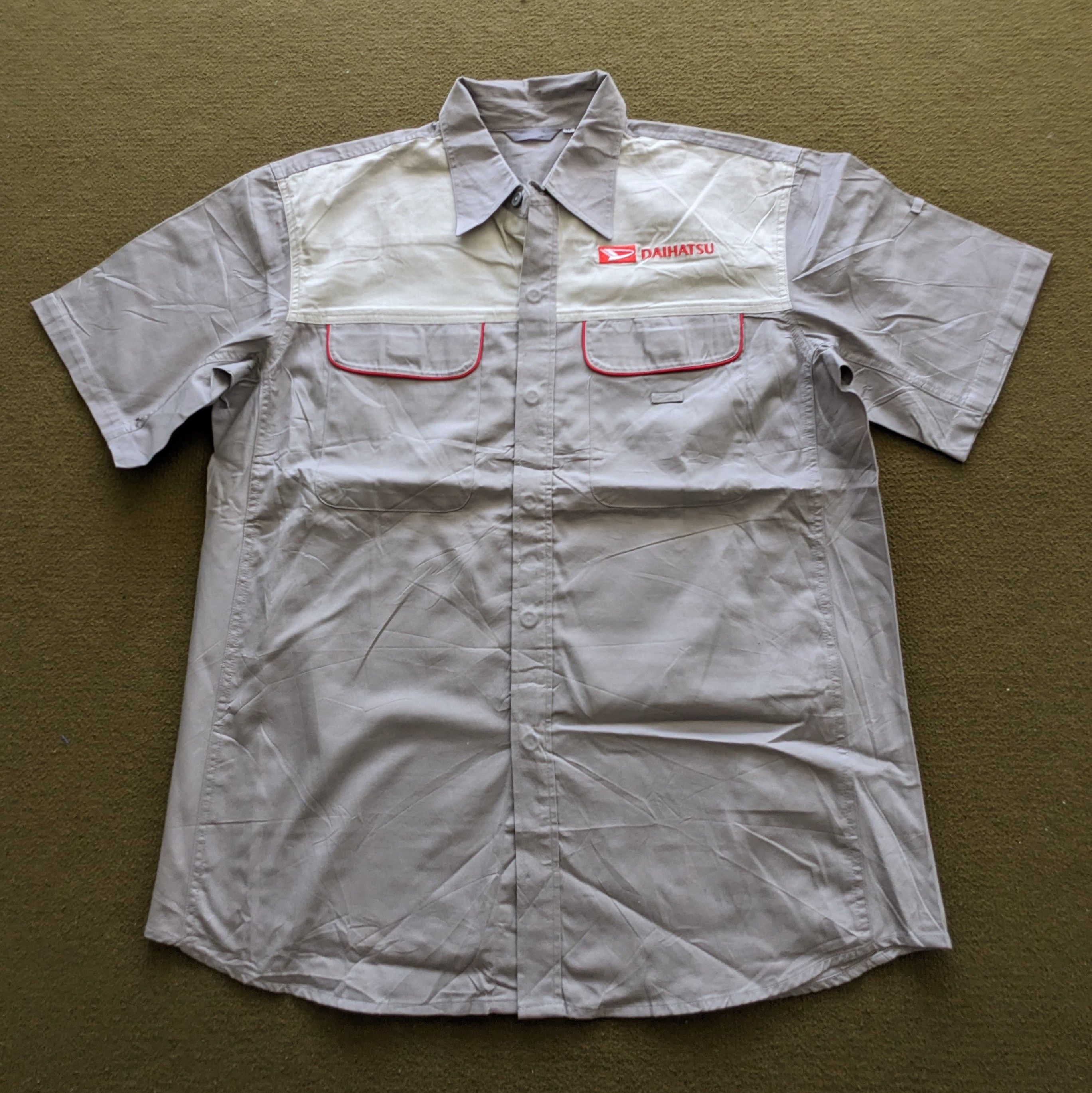 Vintage Vintage DAIHATSU Japanese Motorsports Uniform Workers Shirts Size US XL / EU 56 / 4 - 1 Thumbnail
