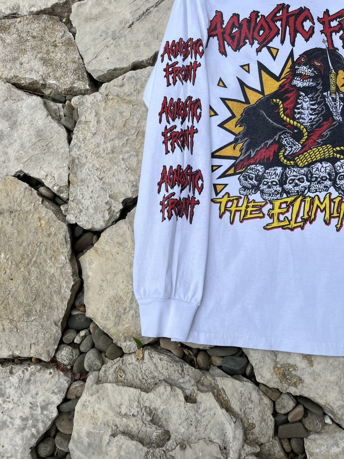 Band Tees × Vintage Vintage Agnostic Front band tee long sleeve the eliminator Size US S / EU 44-46 / 1 - 7 Thumbnail