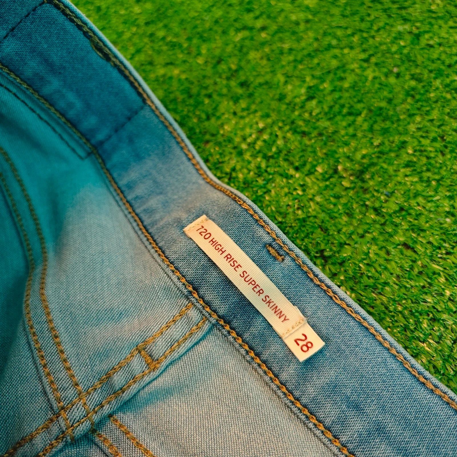 Levi's Levi's 720 Jeans Womens 28 blue super skinny slim high rise Size 28" / US 6 / IT 42 - 6 Thumbnail