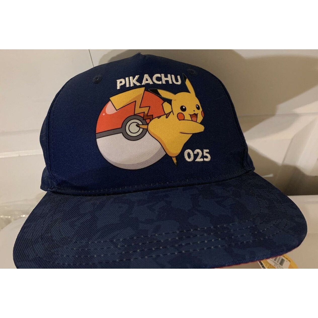 Pokemon Pokemon Pikachu 25th Anniversary Snap Back Hat Blue Yellow R Size ONE SIZE - 3 Thumbnail