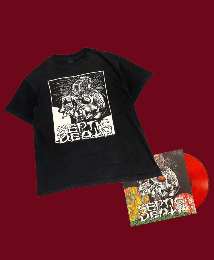 Vintage Septic Death Pushead Punk Band Tee