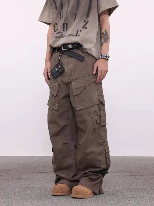 Japanese Brand Vintage Street Hip Hop Multi-Pocket Zipper Work Pants Size US 32 / EU 48 - 6 Thumbnail