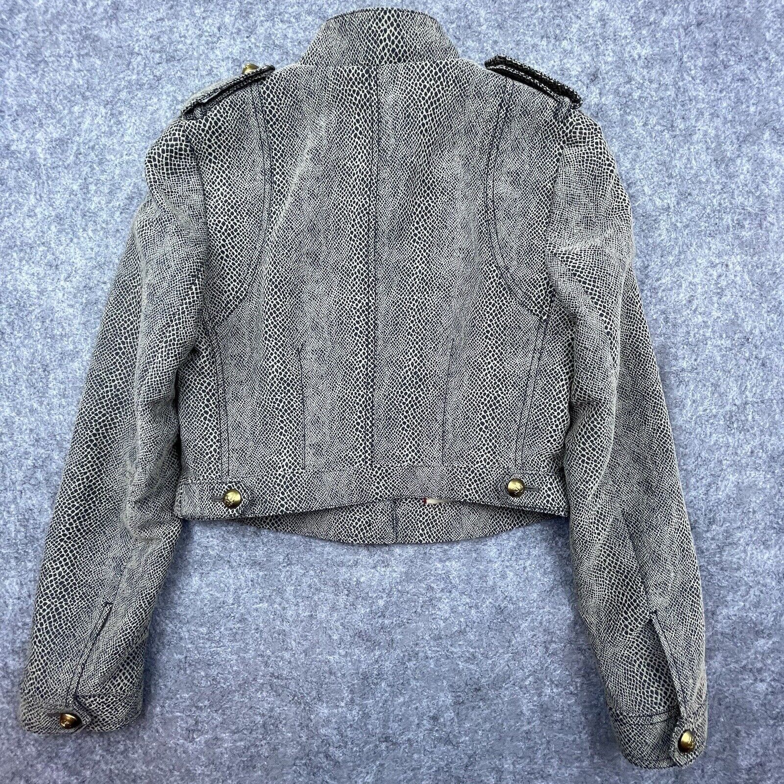 Banana Republic Banana Republic Heritage Blazer Women 6 Tan Military Snake Size M / US 6-8 / IT 42-44 - 2 Thumbnail