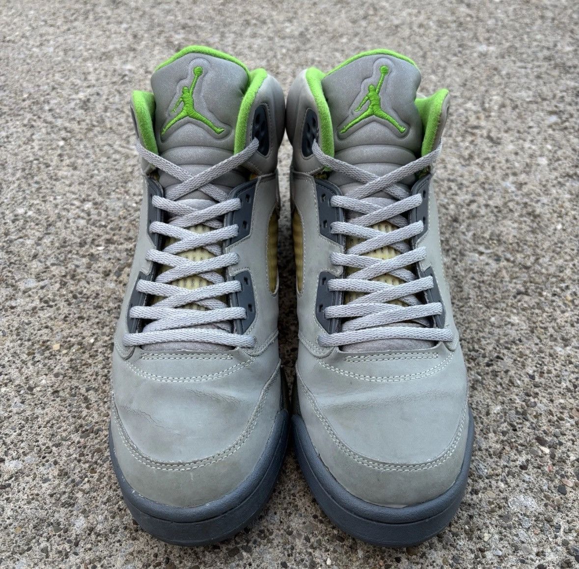 Jordan Brand Size 7-Jordan 5 GS 'Green Bean' 2006 Lightly Worn OG All Size US 7 / EU 40 - 6 Thumbnail