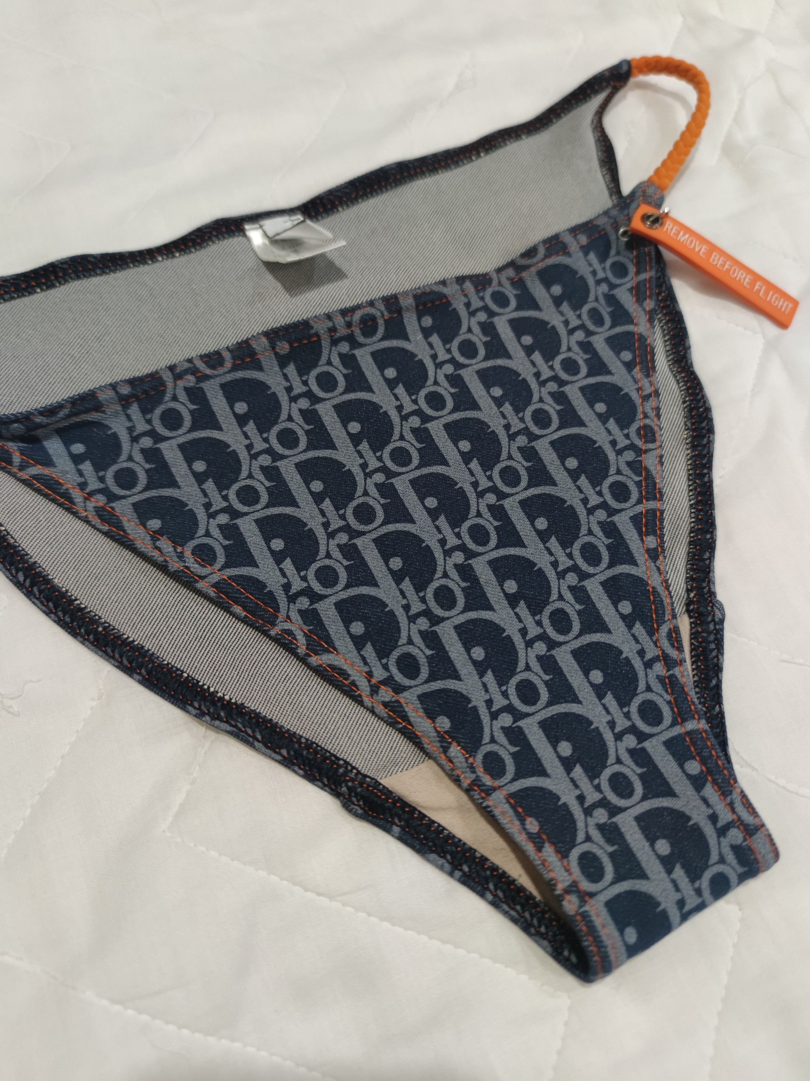 Dior Vintage Christian Dior Monogram Swim Bikini Bottom Cheeky Size ONE SIZE - 4 Thumbnail
