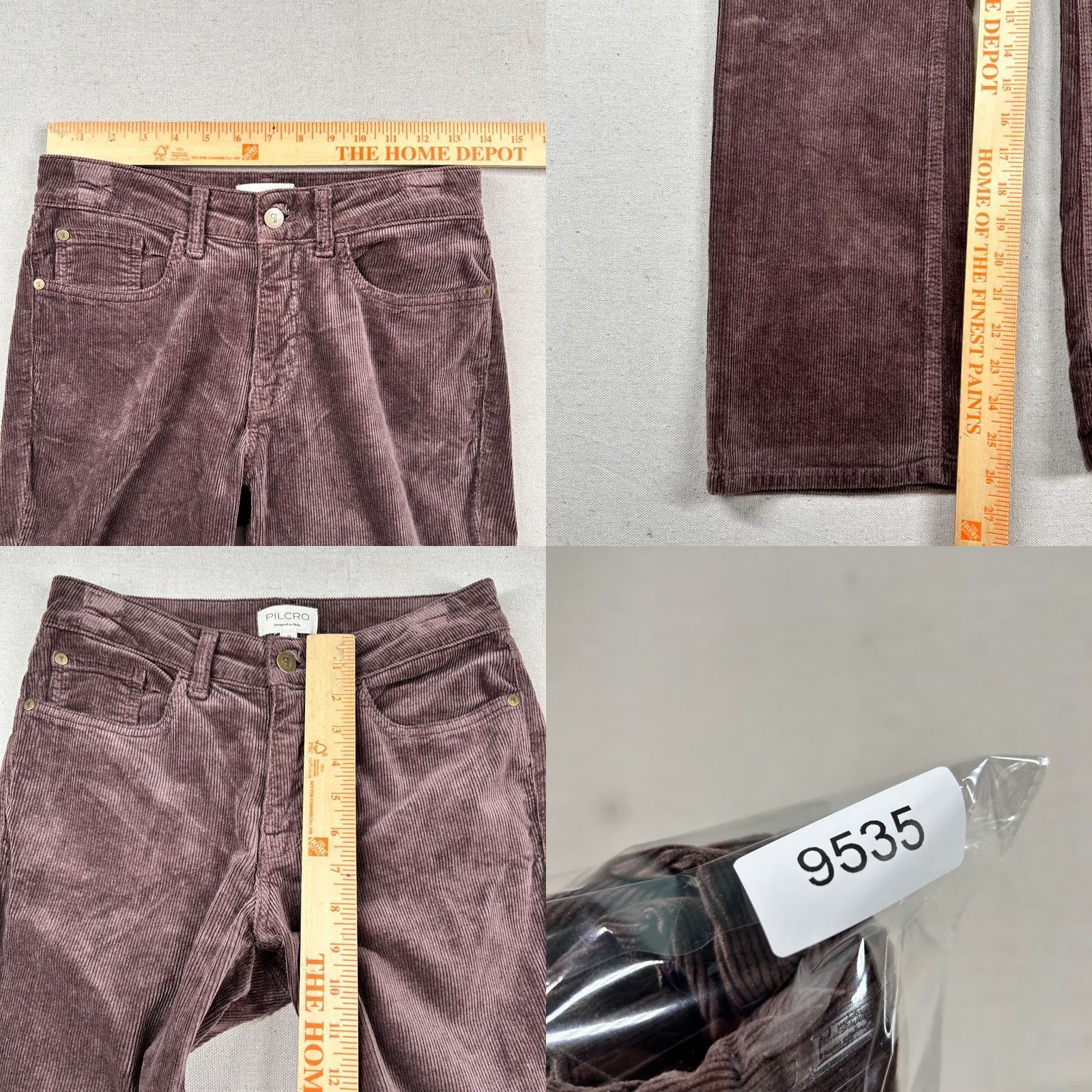 Vintage VINTAGE Pilcro Corduroy Pants Womens 27 The Yaya Boot Cut Crop Chocolate Brown Size 27" / US 4 / IT 40 - 8 Thumbnail