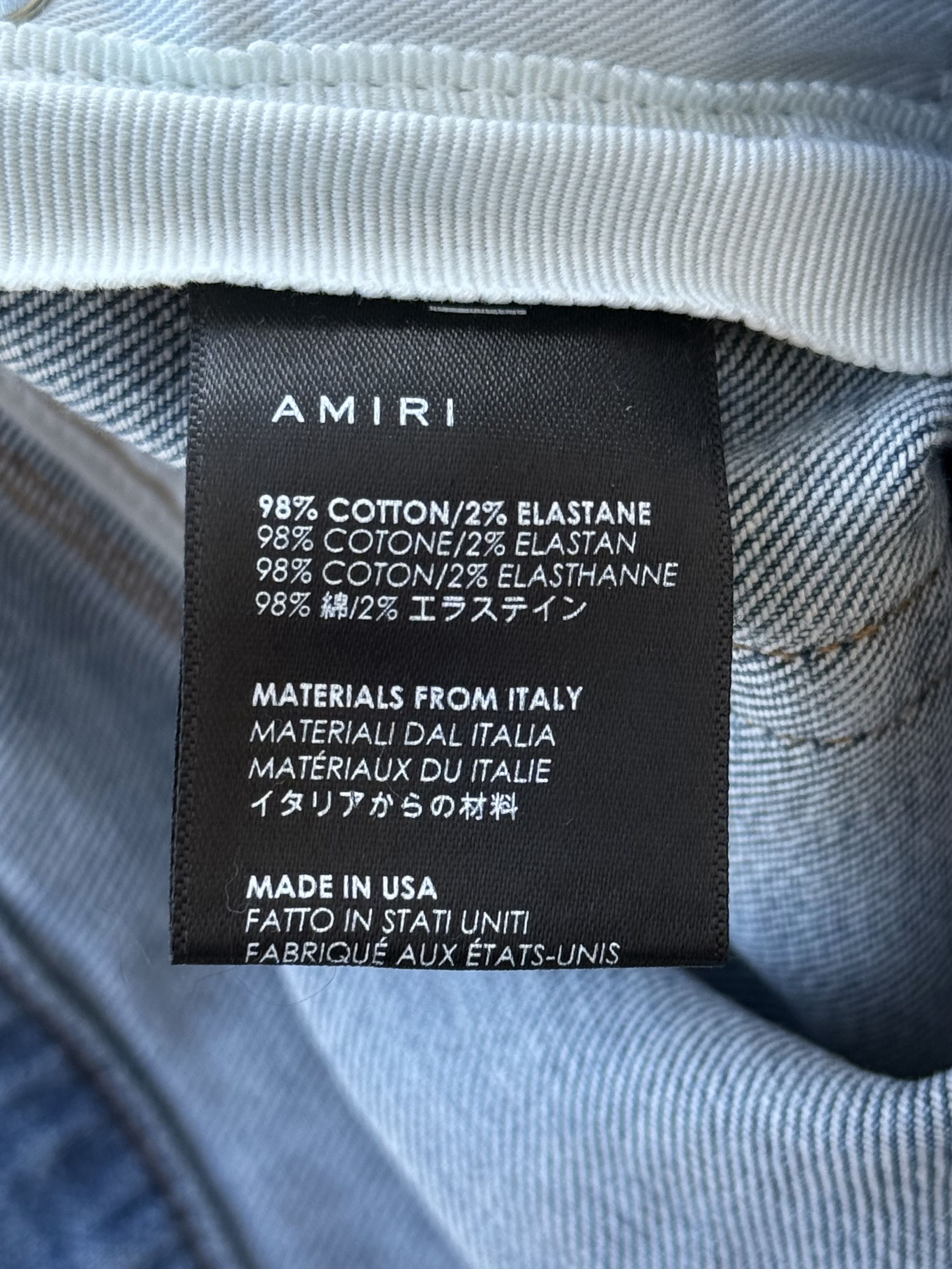 Amiri Amiri Clay Indigo Multicolor Tie-Dye Patch Thrasher Jeans Size US 36 / EU 52 - 4 Thumbnail
