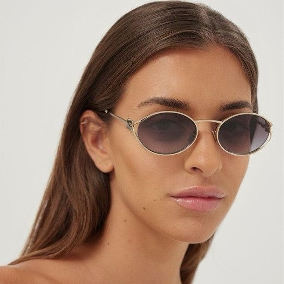 Miu Miu NEW MIU MIU SMU 52Y ZVN5D1 OVAL MU 52YS ZVN5D1 WOMEN SUNGLAS Size ONE SIZE - 1 Thumbnail