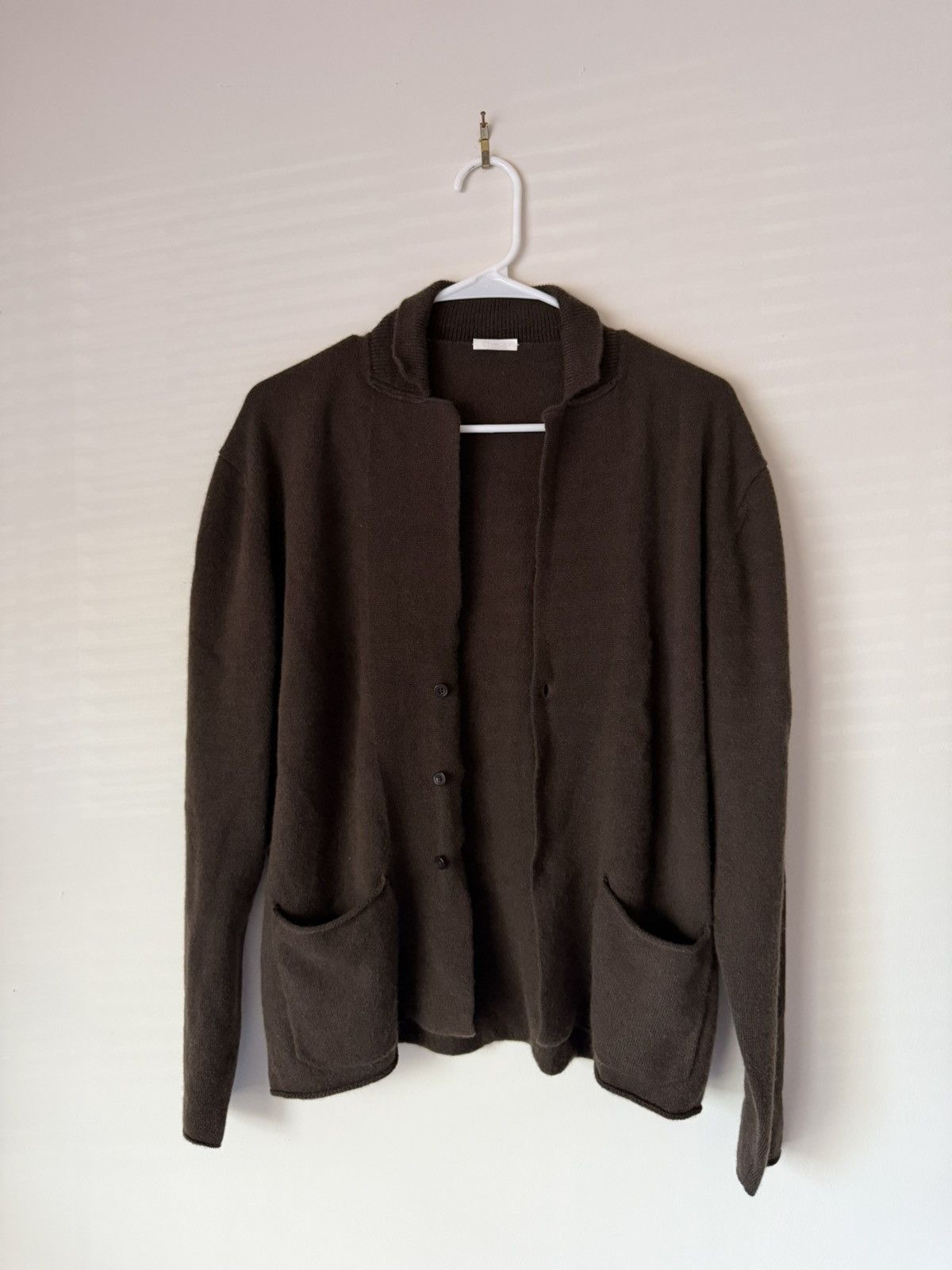 Comoli COMOLI Cashmere Cardigan, Brown Size US S / EU 44-46 / 1 - 1 Thumbnail