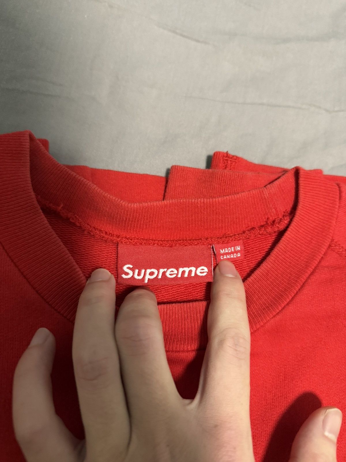 Supreme Supreme 2007 black on red screenprint box logo crewneck Size US XL / EU 56 / 4 - 5 Thumbnail