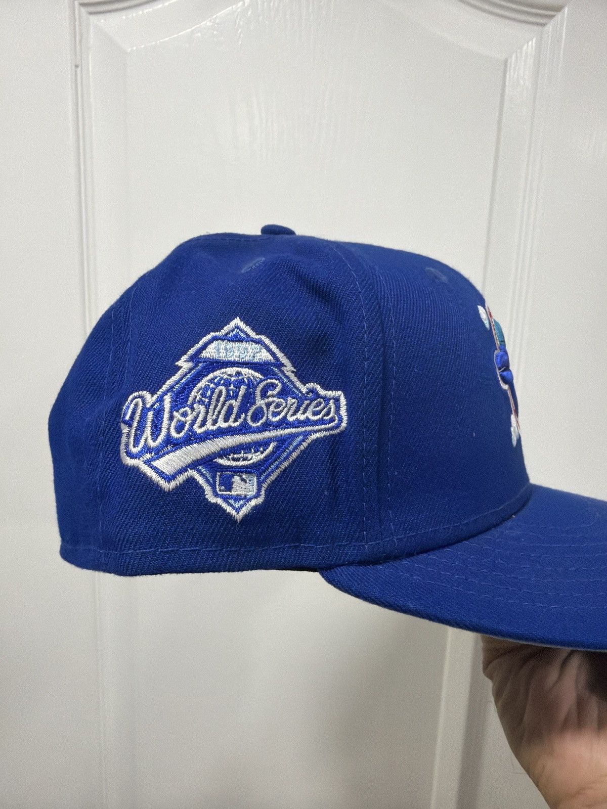 New Era Toronto Blue Jays Fitted World Series Patch Sz 7 Icy Blue UV Size ONE SIZE - 3 Thumbnail