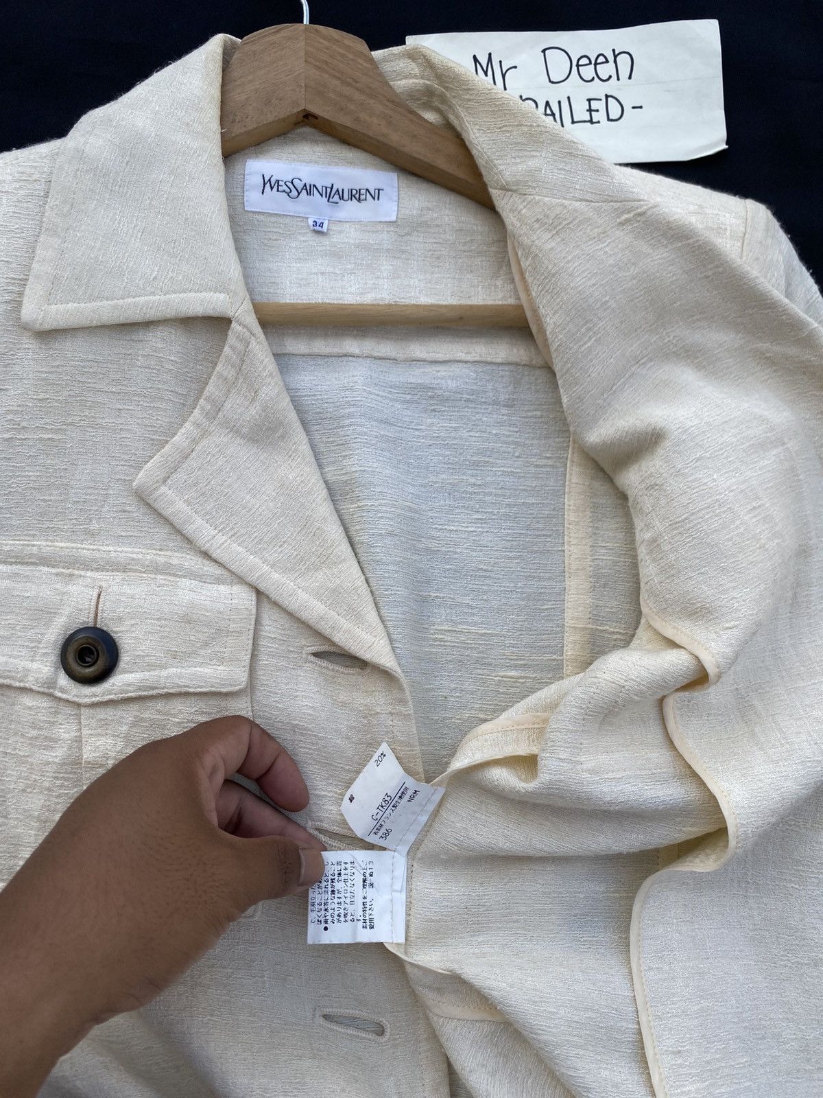 Yves Saint Laurent Rare Vintage YSL Yves Saint Laurent Buttoned Blazer/Jacket Size S / US 4 / IT 40 - 8 Thumbnail