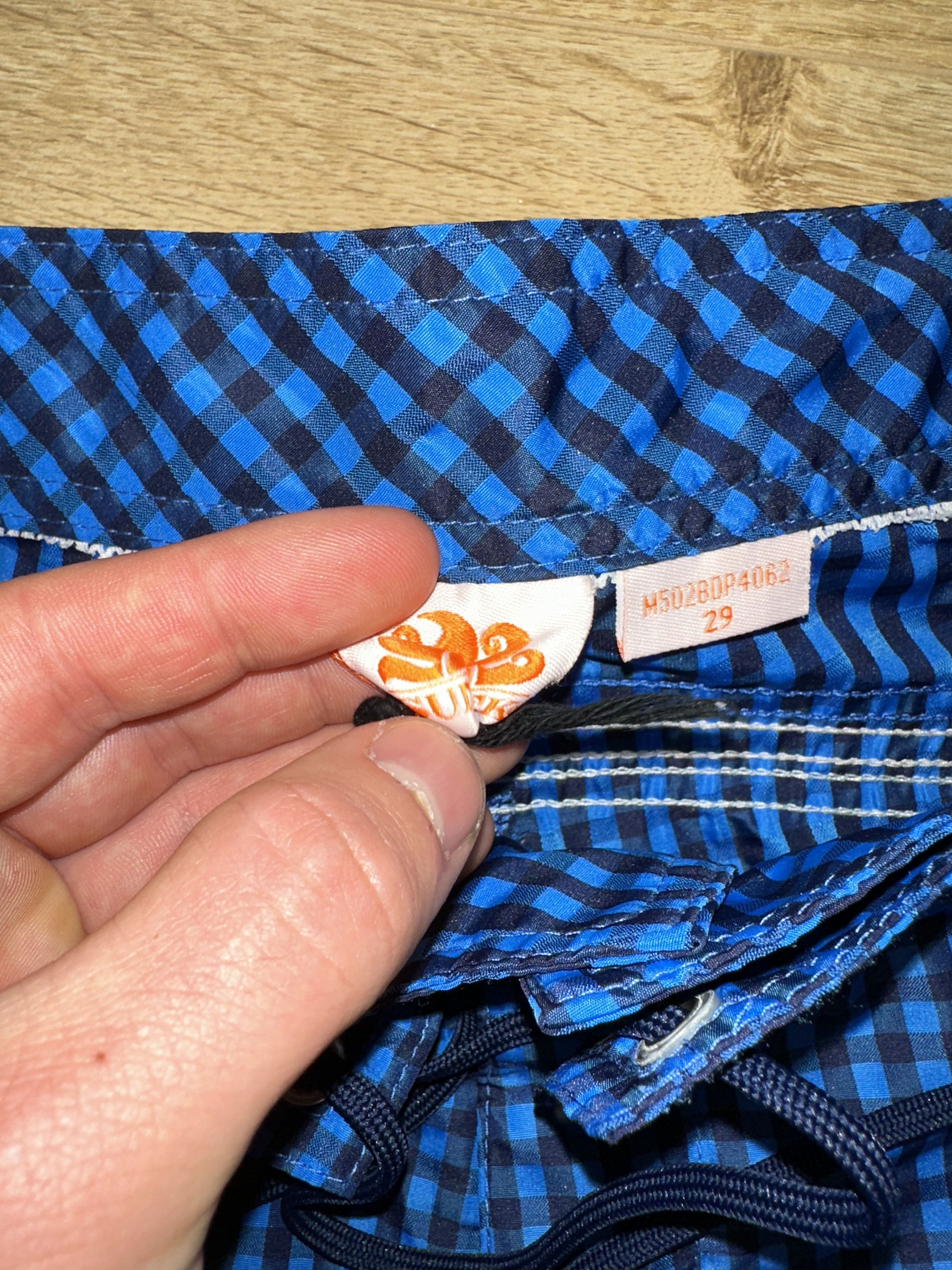 Sundek Sundek 29 Check Swim Trunks Rainbow Board Shorts Size 29 Size US 29 - 3 Thumbnail