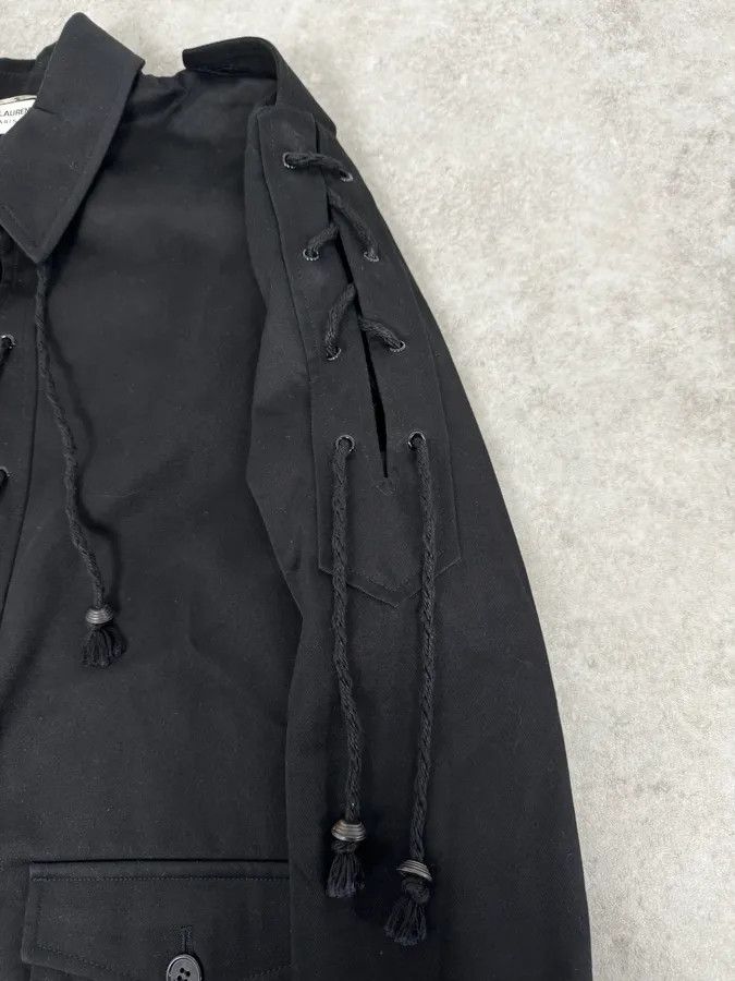 Saint Laurent Paris AW2018 Saint Laurent Black Laced Jacket Size US M / EU 48-50 / 2 - 8 Thumbnail