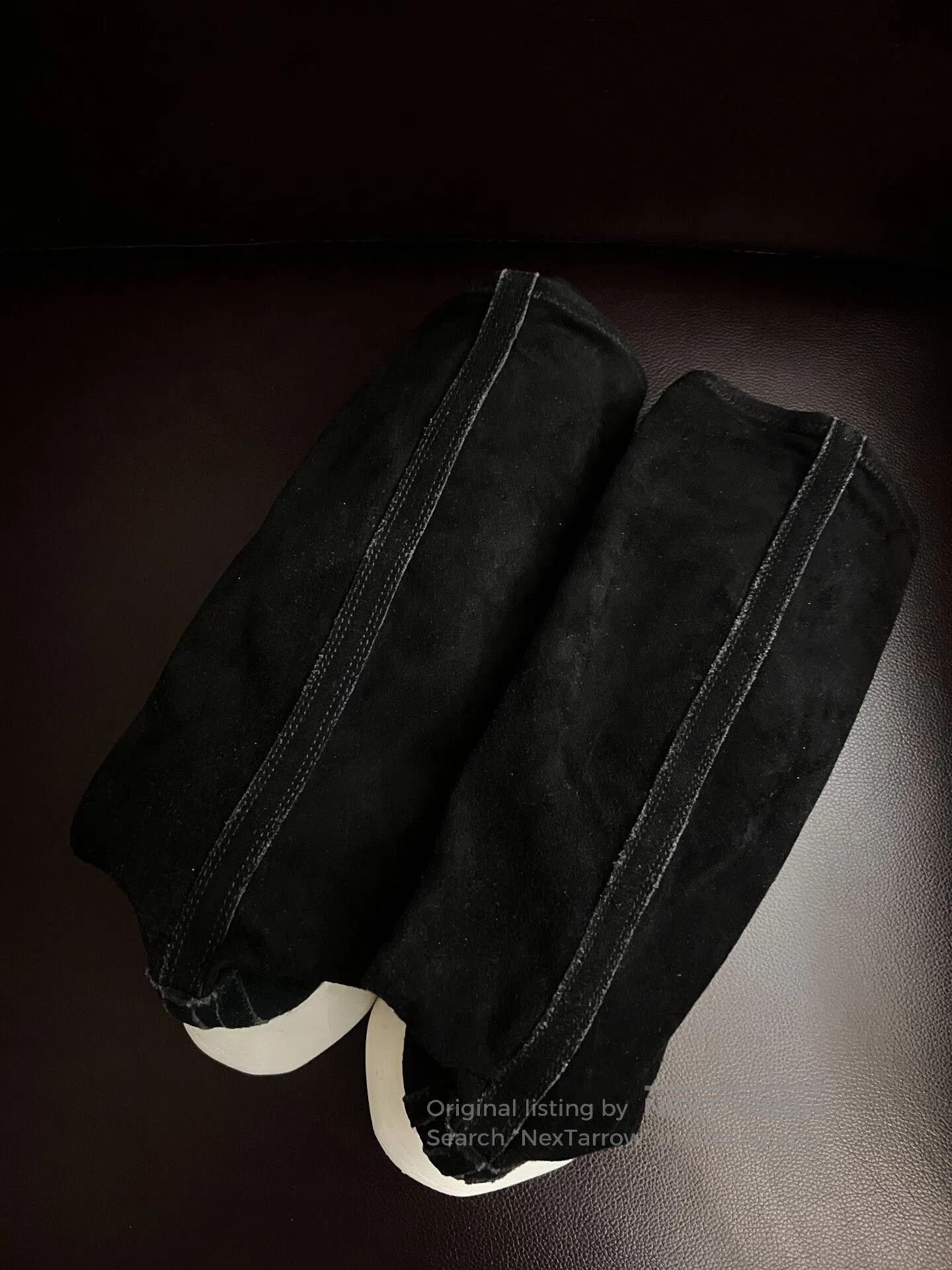 Rick Owens Rick Owens Black Suede Knee-High Boots. Size US 12 / EU 45 - 6 Thumbnail