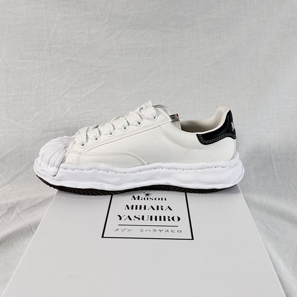 Maison MIHARA YASUHIRO Mihara Yasuhiro Blakey OG Sole Canvas Low-top Sneakers White Size US 8 / EU 41 - 2 Thumbnail