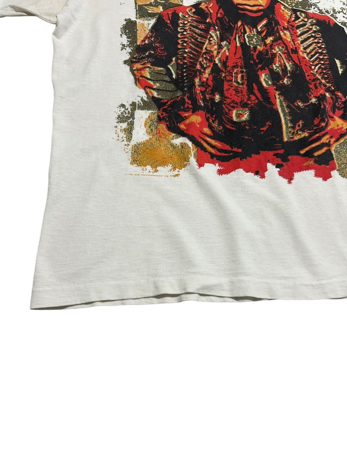 Band Tees × Vintage Vintage 1993 Jimi Hendrix On The Road Again Shirt Size US XL / EU 56 / 4 - 8 Thumbnail