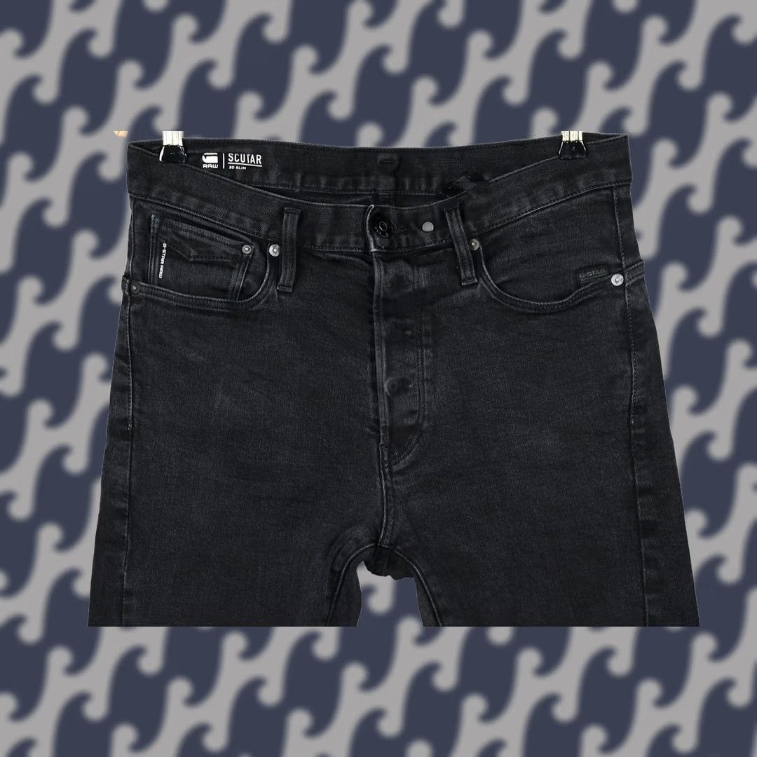 G-Star G-Star Scutar 3D Slim Jeans Men W32 L32 Slim Skinny 98% Cotton 2% Elastane Blue Denim Jeans Size US 32 / EU 48 - 1 Thumbnail