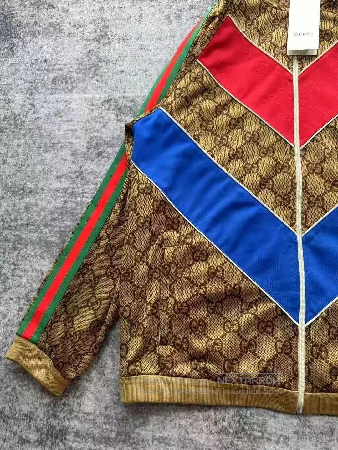 Gucci Gucci Striped All-Over Print Zip Jacket. Size US L / EU 52-54 / 3 - 3 Thumbnail