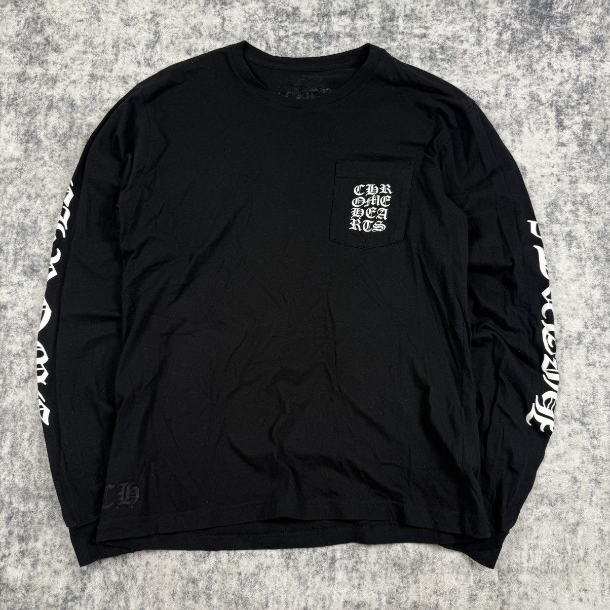 Chrome Hearts Chrome Hearts Script Logo ‘Black’ Long Sleeve Size US L / EU 52-54 / 3 - 1 Thumbnail