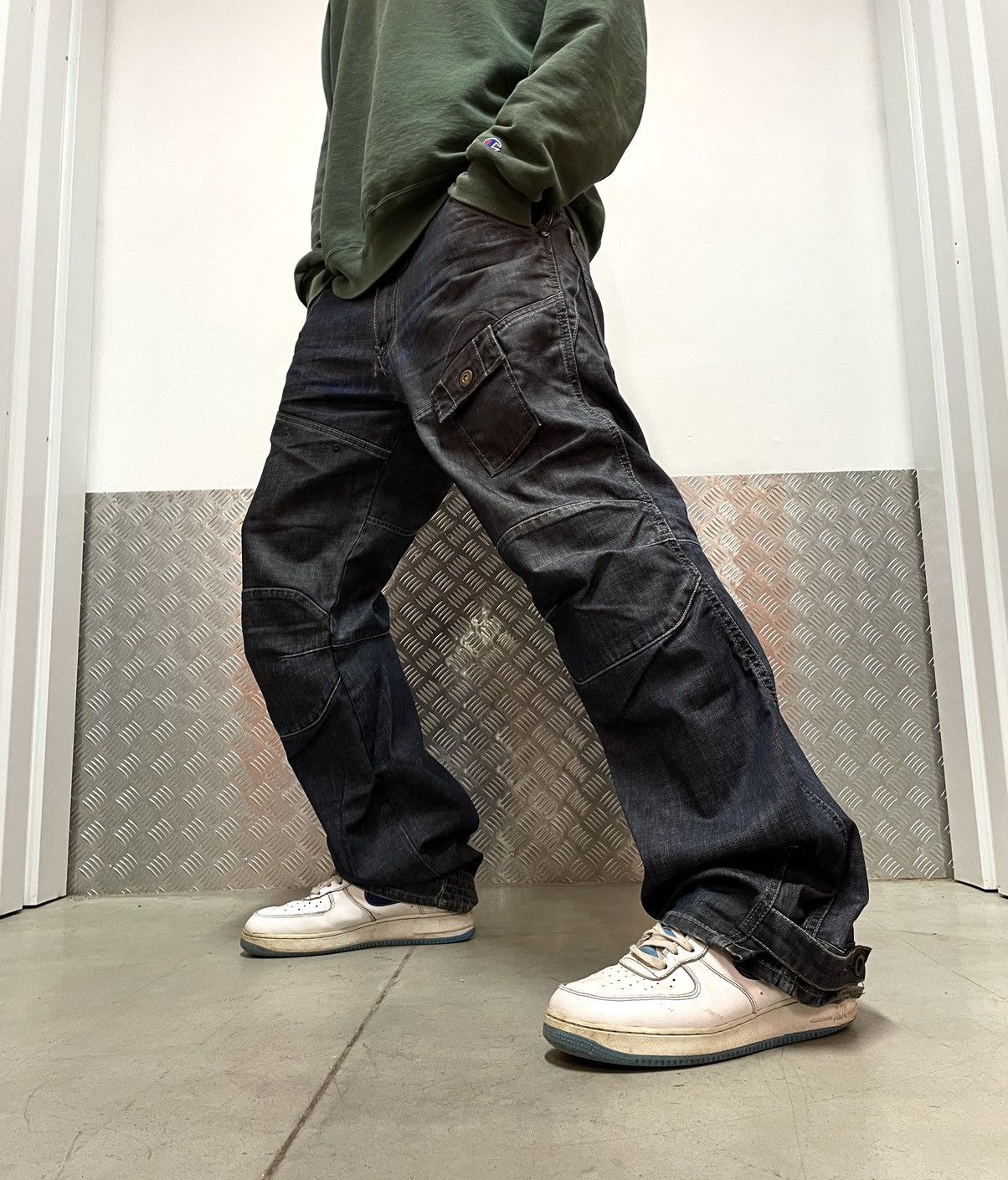 Cargo Pants Wax Denim Jeans Mens Cargo Pants Mens Biker Jeans