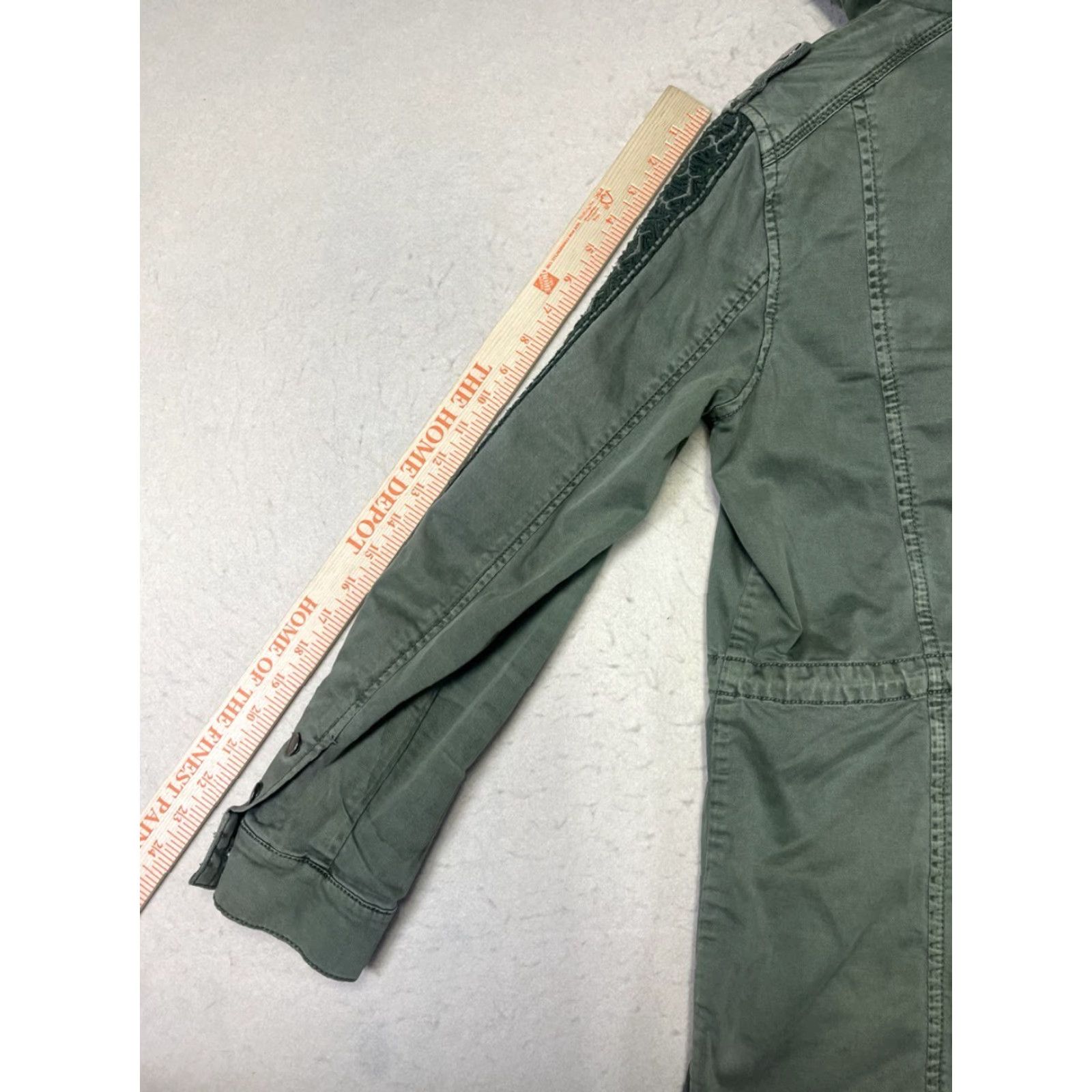 Anthropologie Anthropologie Jacket Women Medium Olive Green Lace Hei Hei Utility Flaws See Pic Size M / US 6-8 / IT 42-44 - 3 Thumbnail