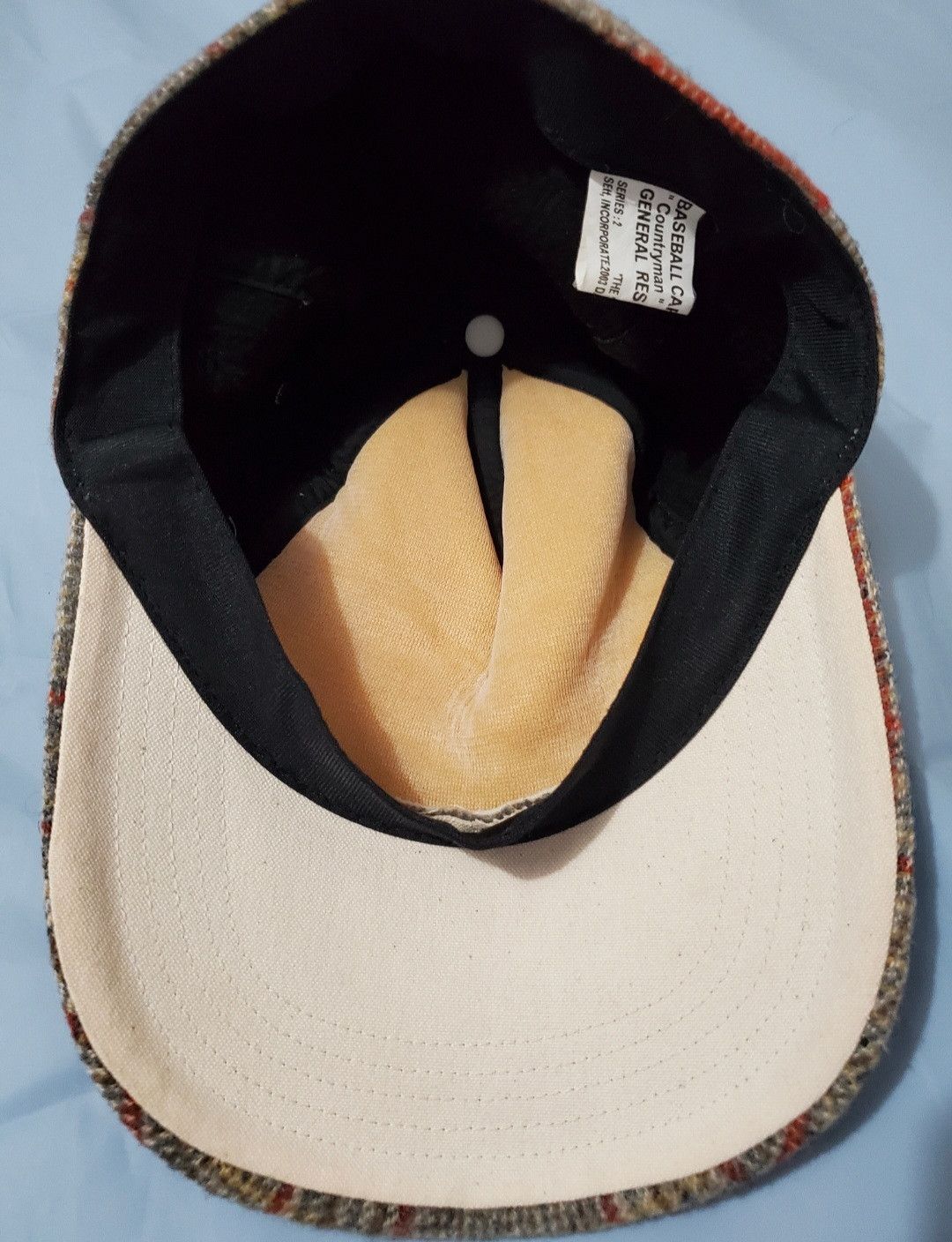 General Research 2003 "Countryman" Red Check Pattern Wool Baseball Cap Size ONE SIZE - 3 Thumbnail