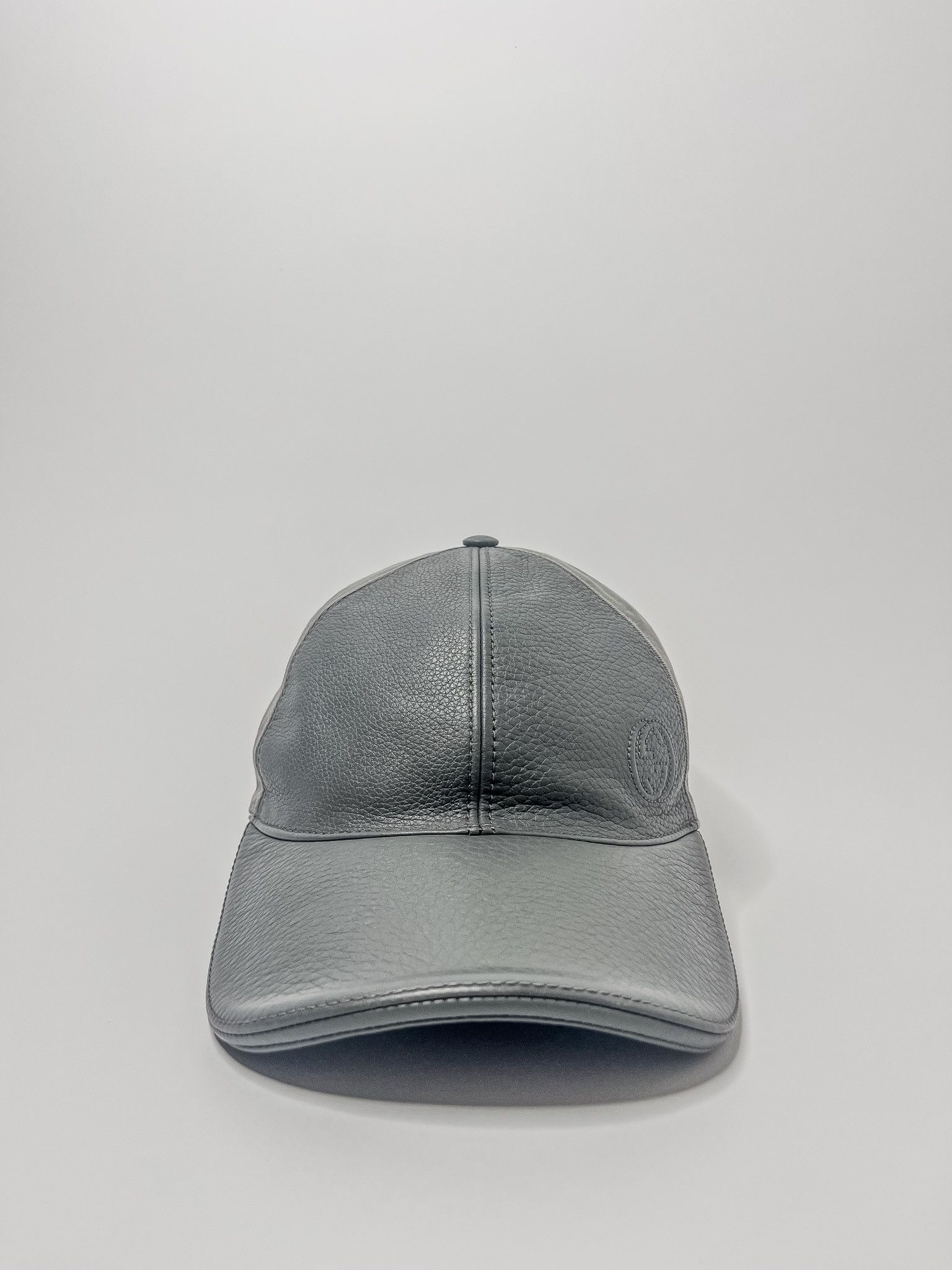 Gucci Gucci | Grey Half Leather Hat Size ONE SIZE - 2 Thumbnail