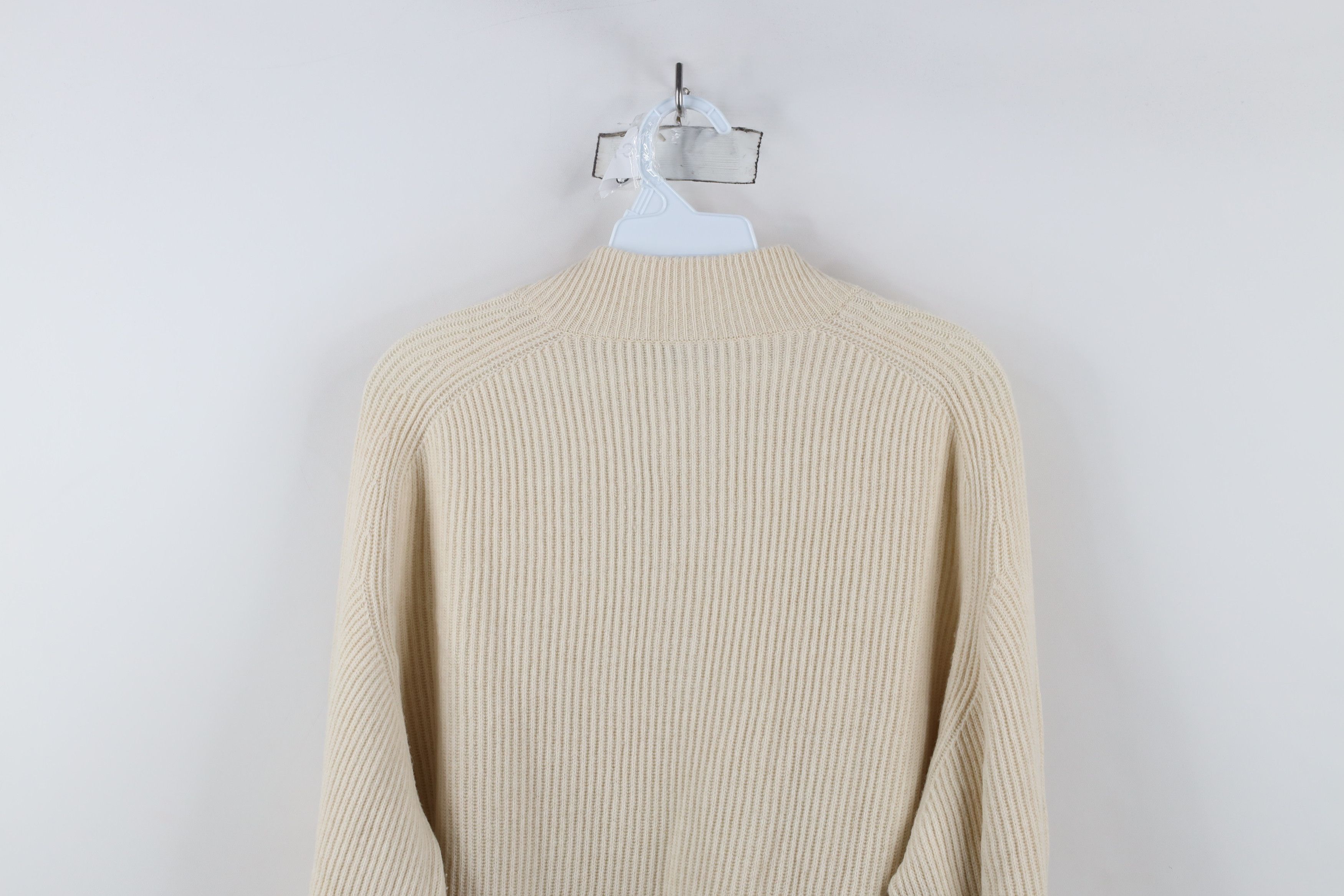 Peter Millar × Vintage Peter Millar Knit Yak Wool Cashmere Henley Sweater Cream Size US L / EU 52-54 / 3 - 11 Thumbnail