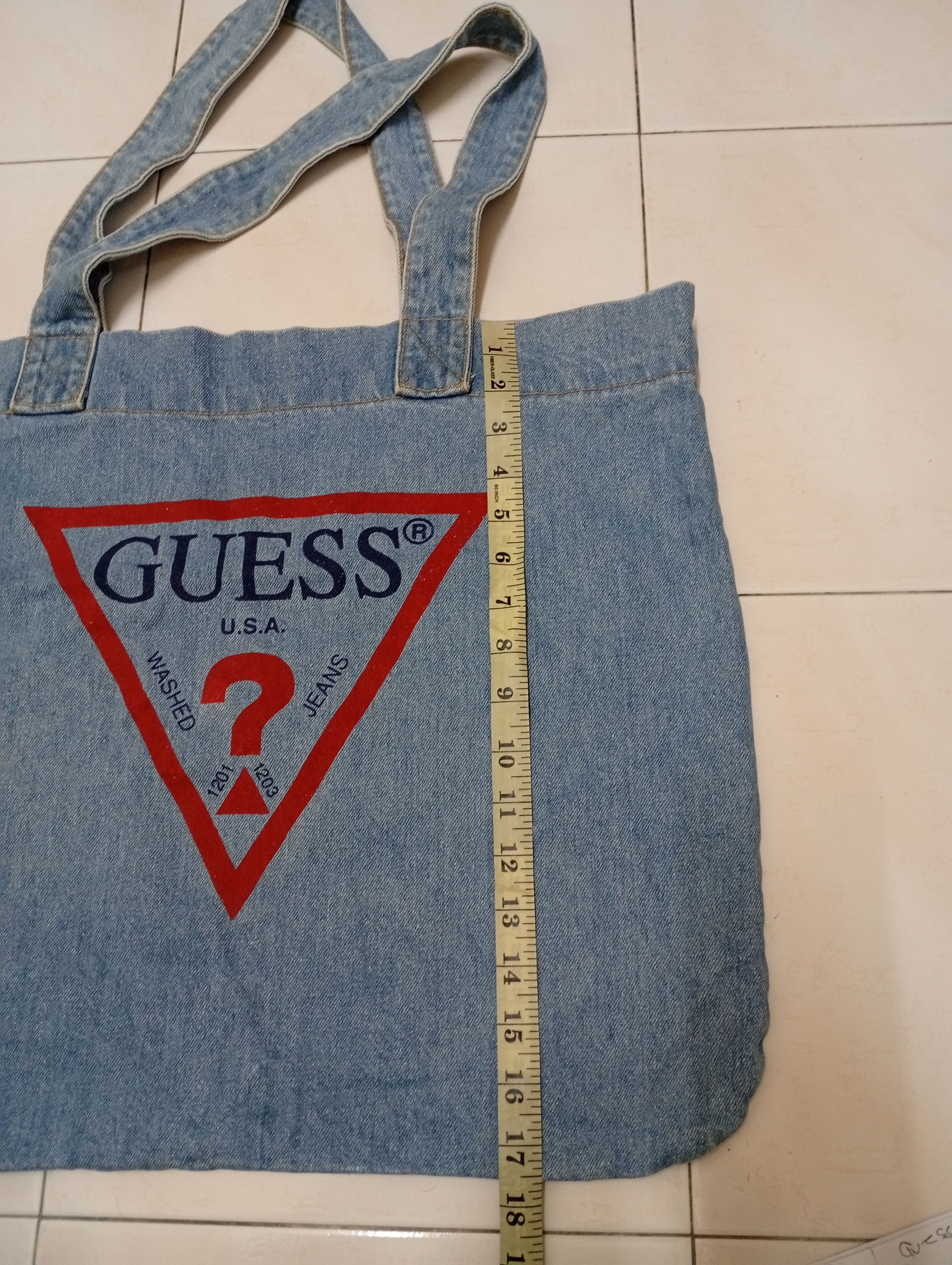 Guess × Vintage vintage tote bag X Guess Denim Size ONE SIZE - 3 Thumbnail