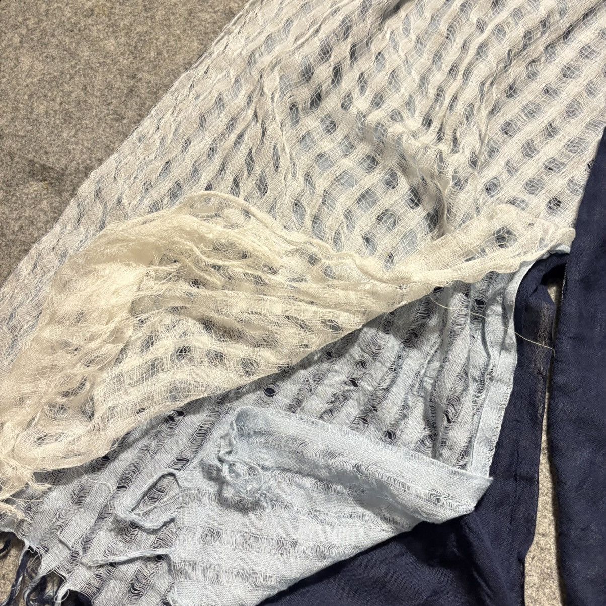 Yohji Yamamoto YOHJIYAMAMOTO+NOIR scarf layered Muffler Size ONE SIZE - 6 Thumbnail