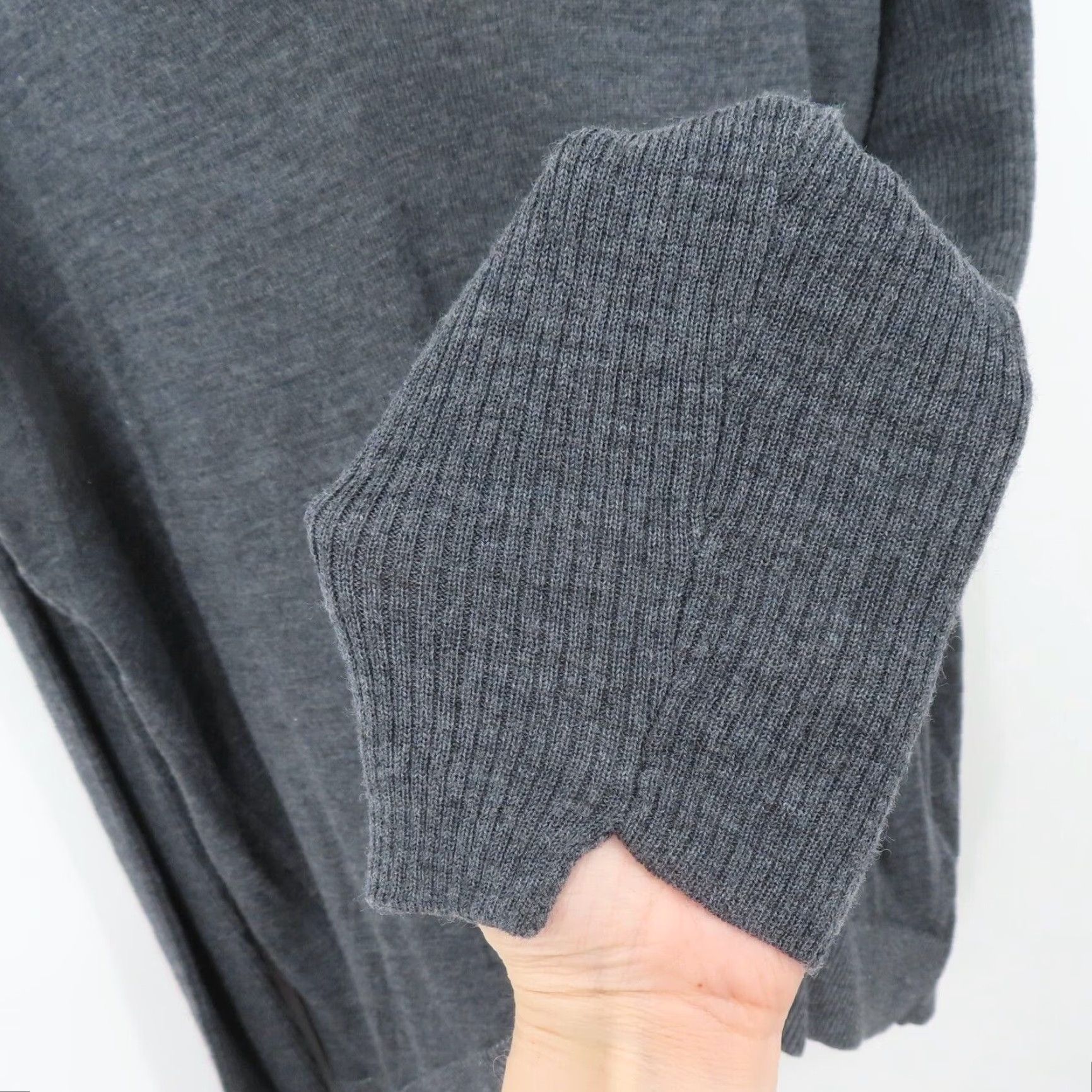 Zadig & Voltaire Zadig & Voltaire Women L Large PREPPY Merino Wool Blue Gray Scoop Neck Sweater Size L / US 10 / IT 46 - 3 Thumbnail