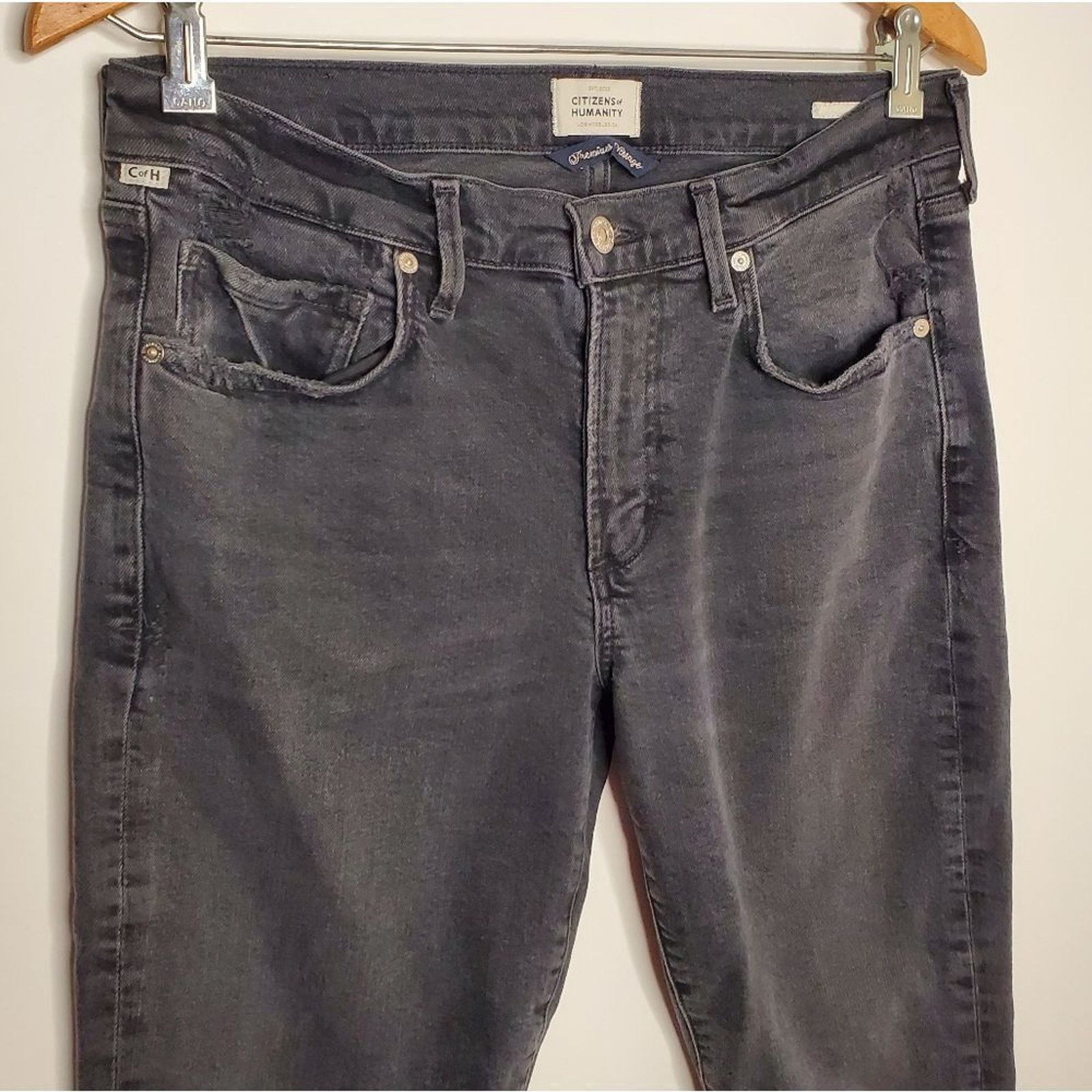 Citizens Of Humanity Citizens Of Humanity Ella Black Slim Crop Stretch Jean Sz 29 Size 29" - 3 Thumbnail