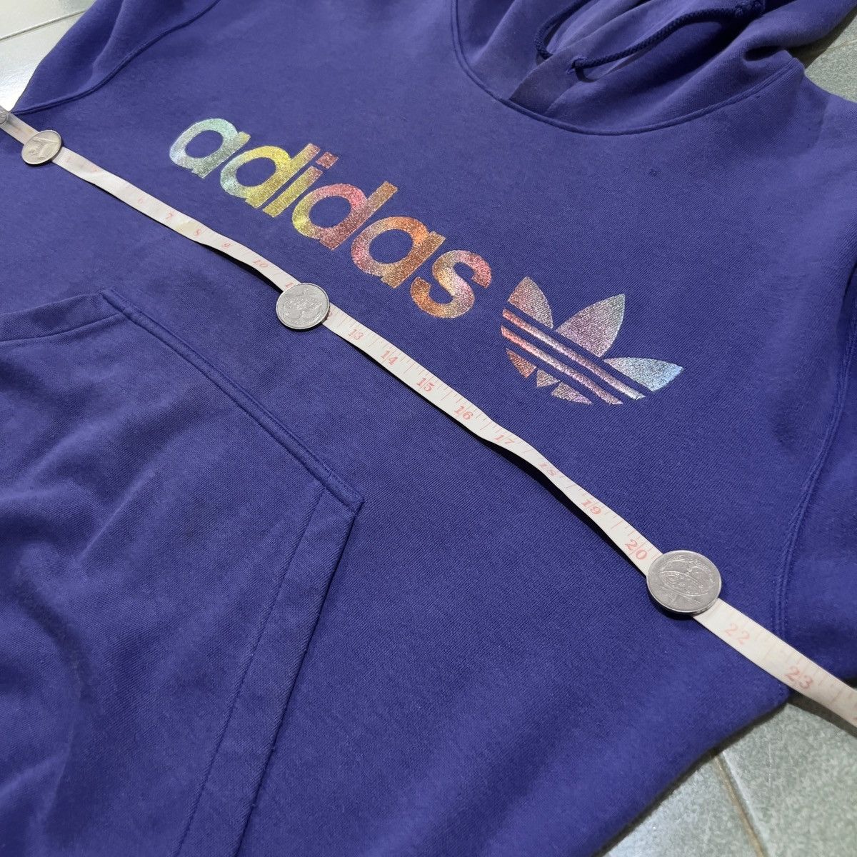 Adidas Adidas Hoodie Rainbow spellout Size US M / EU 48-50 / 2 - 10 Thumbnail