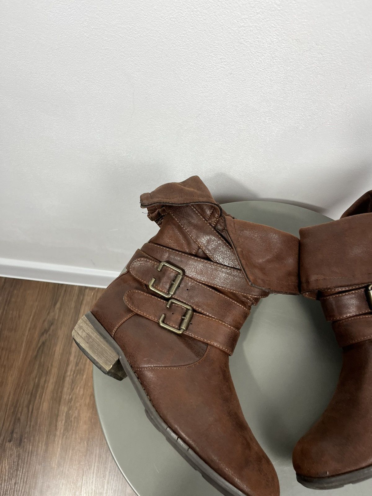 Other Avant Garde Women Brown Buckle Ankle Boots UK 5 Size US 7 / IT 37 - 2 Thumbnail