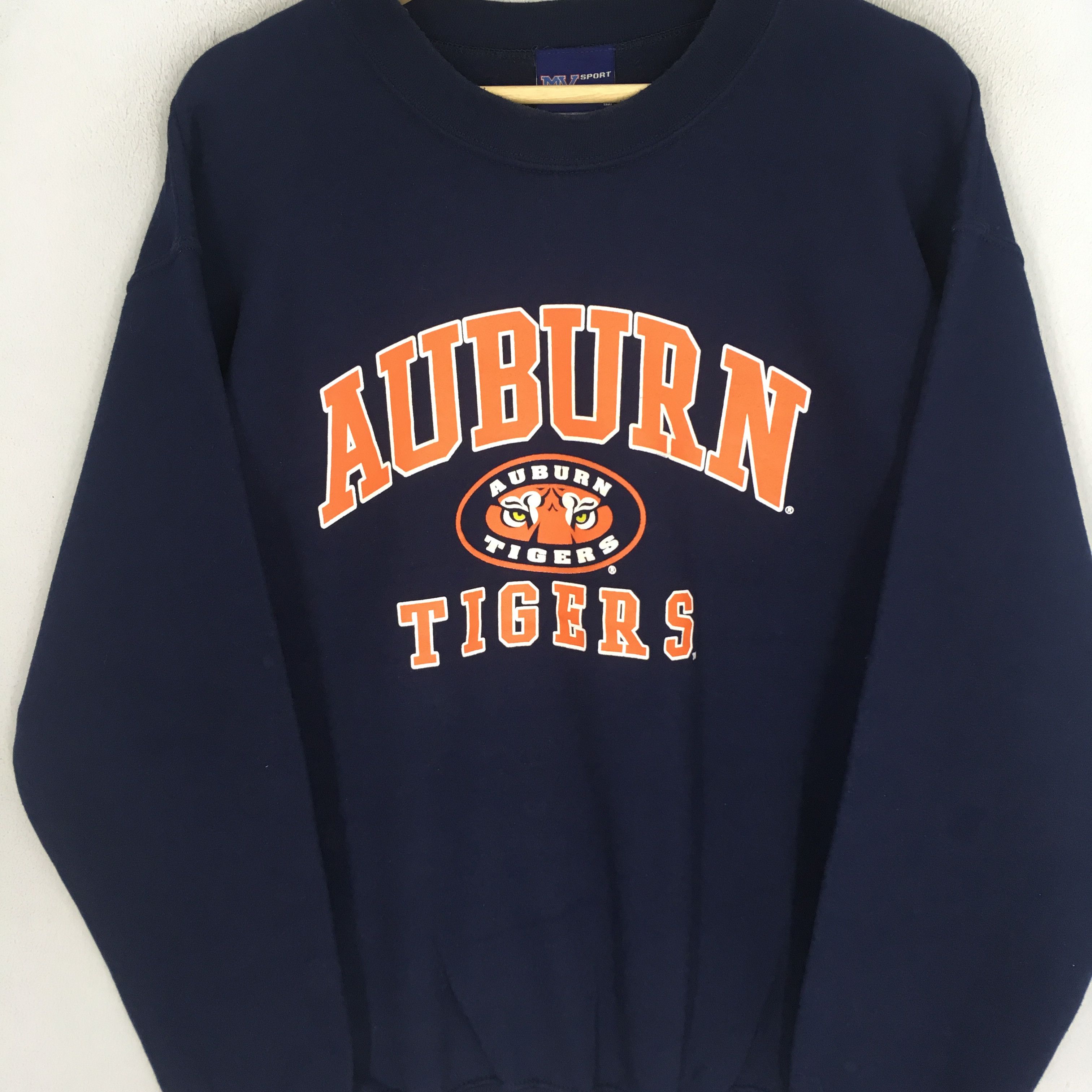 Auburn Sportswear Vintage 90s Auburn Tigers Blue Sweatshirt - 484 Size US M / EU 48-50 / 2 - 3 Thumbnail