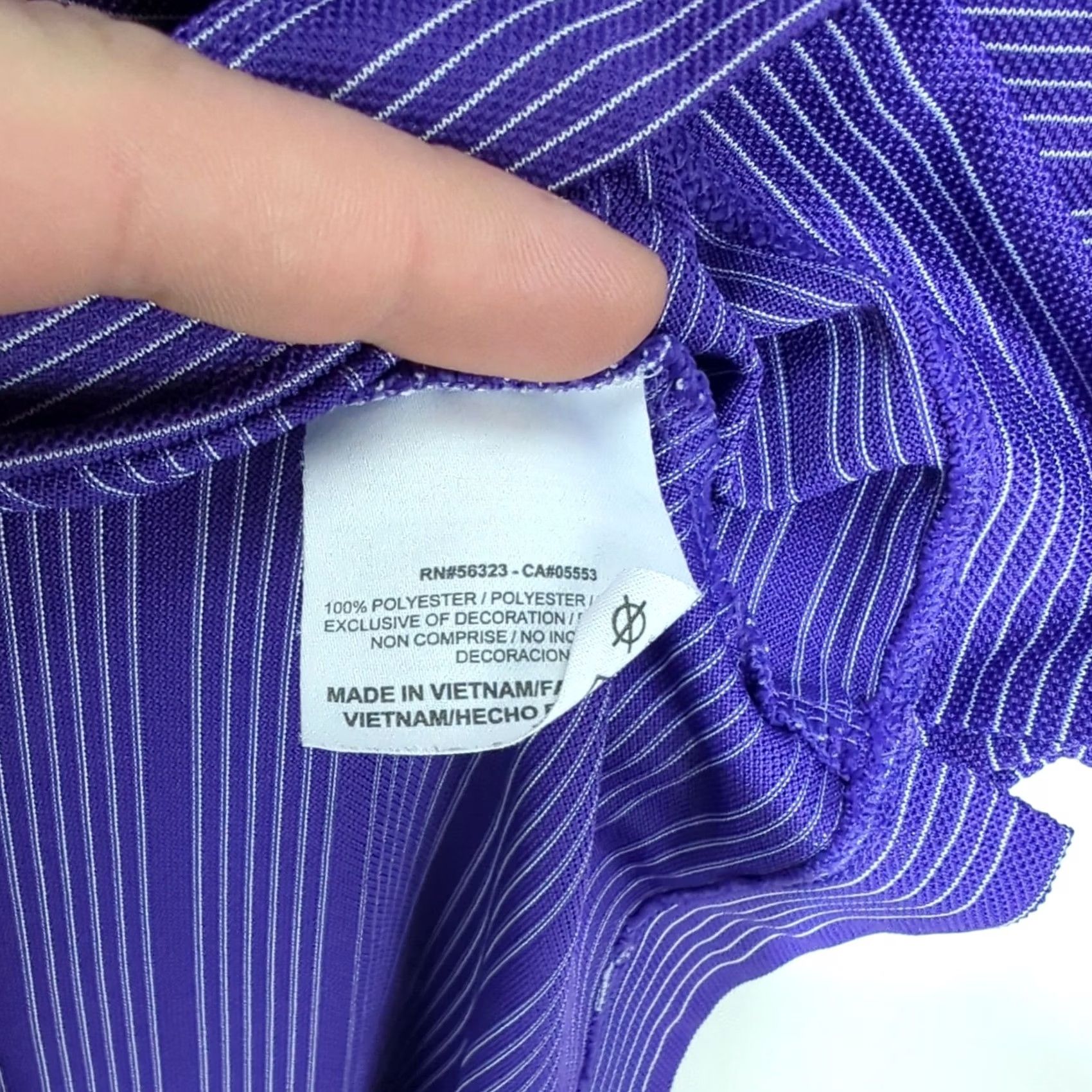 Nike Nike Golf Polo Shirt Mens Dri-Fit Short Sleeve Purple Striped M 274038 Size US M / EU 48-50 / 2 - 6 Thumbnail