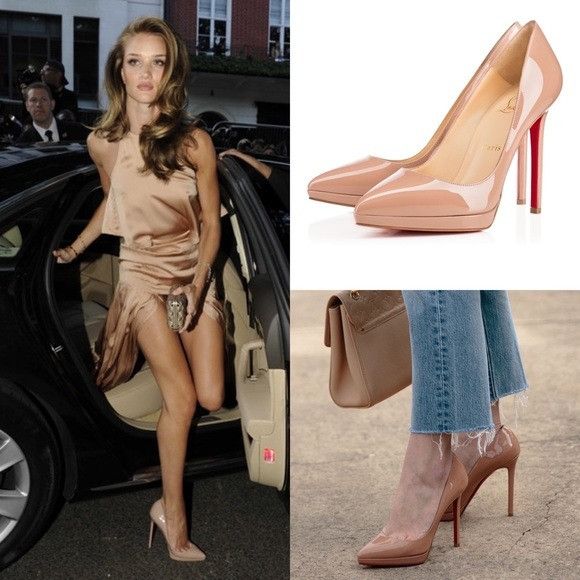 Christian Louboutin Christian Louboutin Pigalle Plato Patent Leather Nude  120mm | Grailed