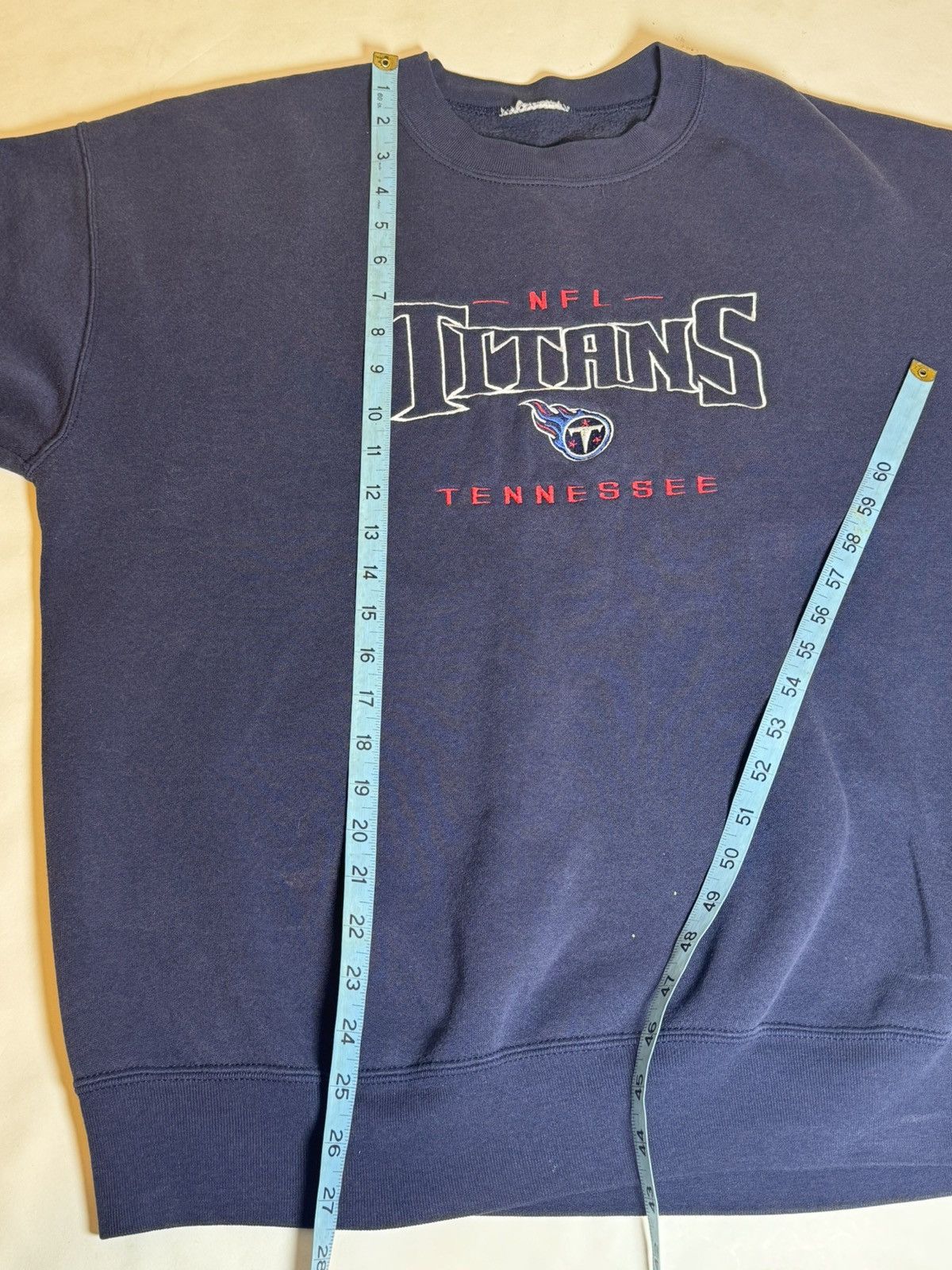 NFL × Vintage Tennessee Titans Embroidered Crewneck Pullover Sweatshirt Size US M / EU 48-50 / 2 - 7 Thumbnail